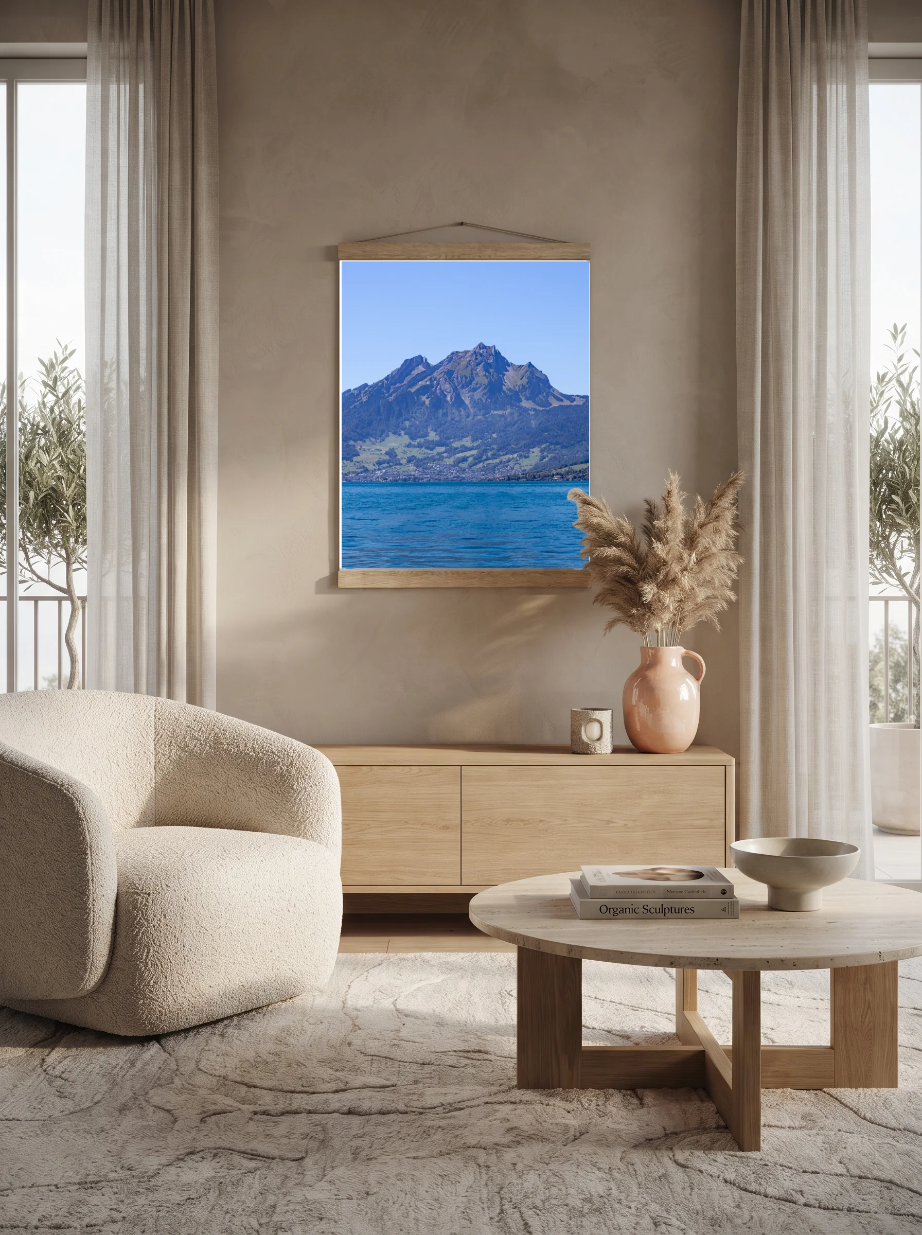 Premium-Poster mit Leisten Vertikal A1 (59.4 x 84.1 cm)