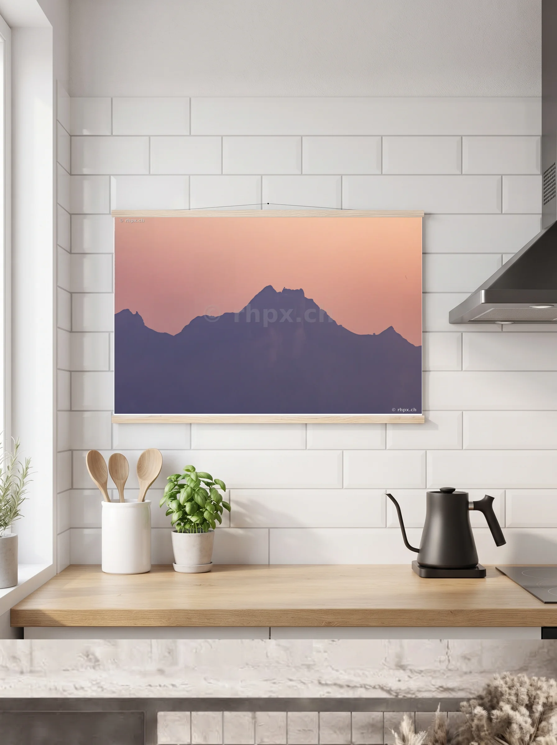 Premium-Poster mit Leisten horizontal 60x90 cm