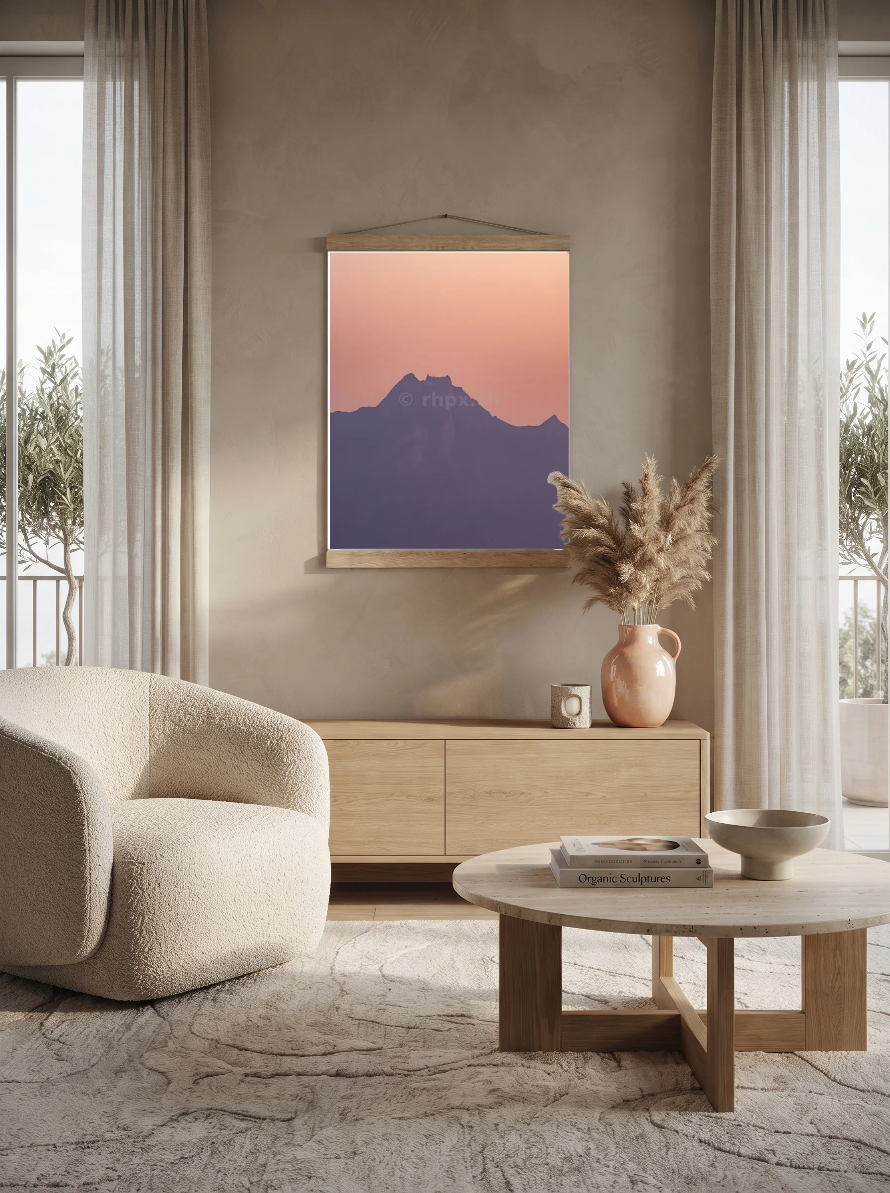 Premium-Poster mit Leisten Vertikal A0 (84.1 x 118.9 cm)