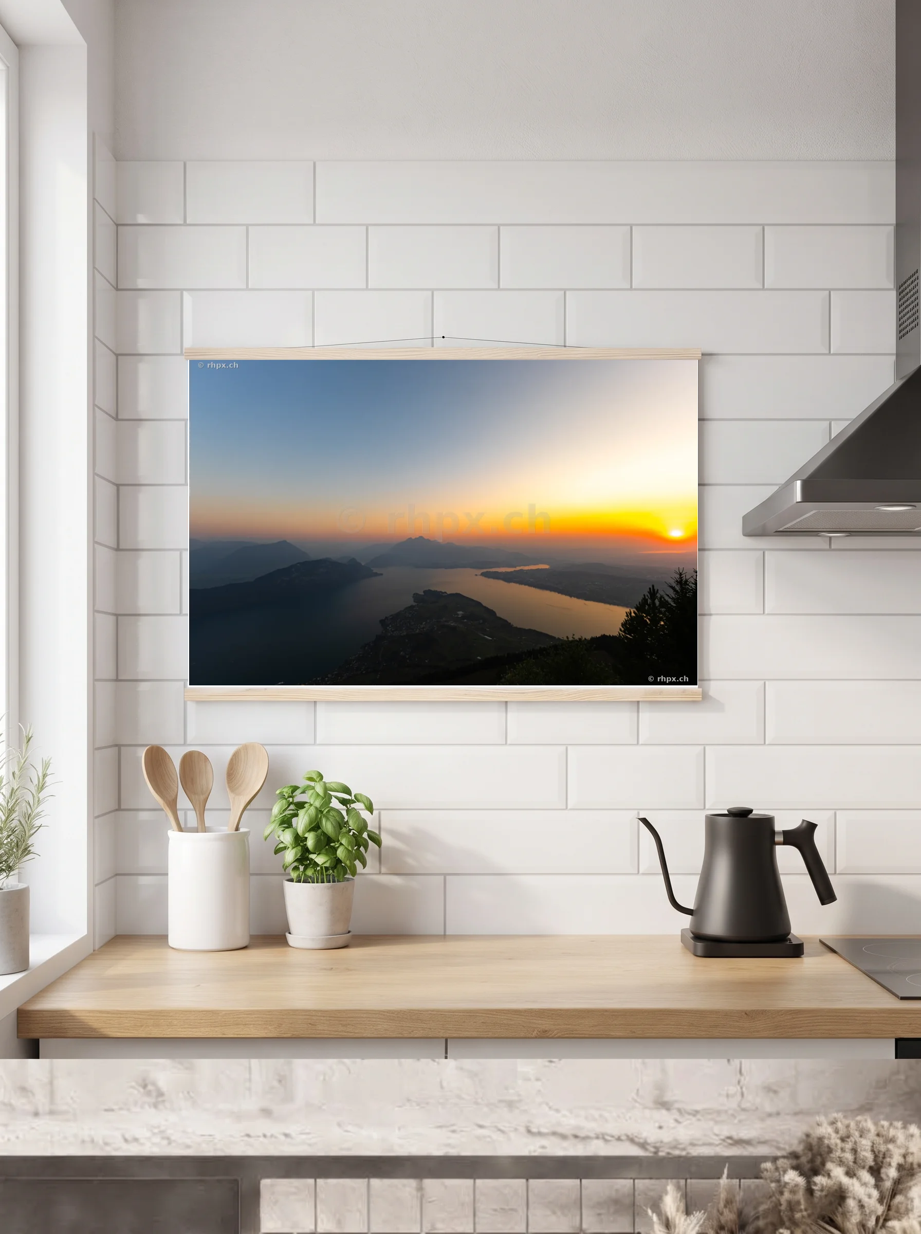 Premium-Poster mit Leisten horizontal A2 (42 x 59.4 cm)