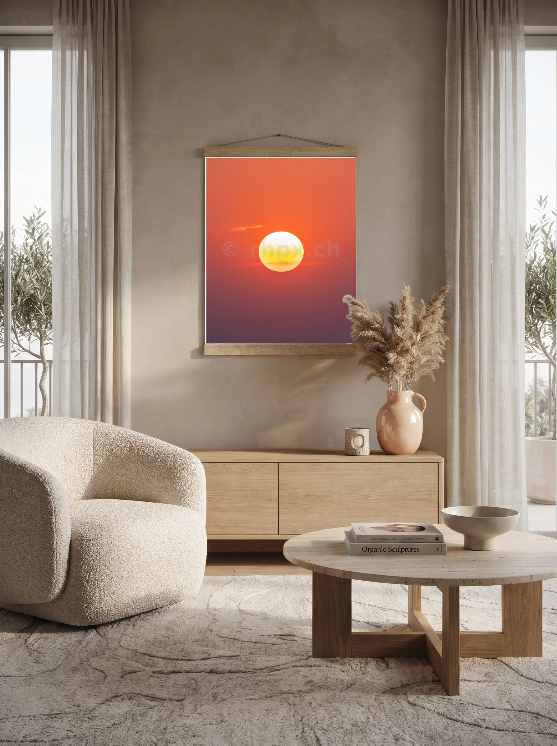 Premium-Poster mit Leisten Vertikal