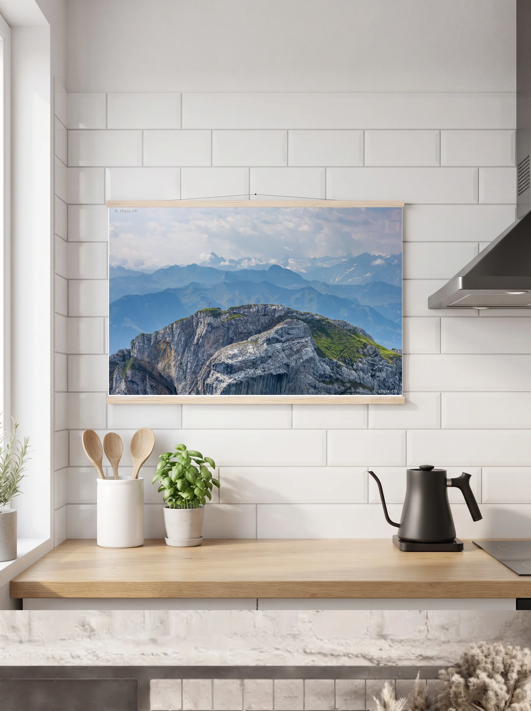Premium-Poster mit Leisten horizontal 60x90 cm