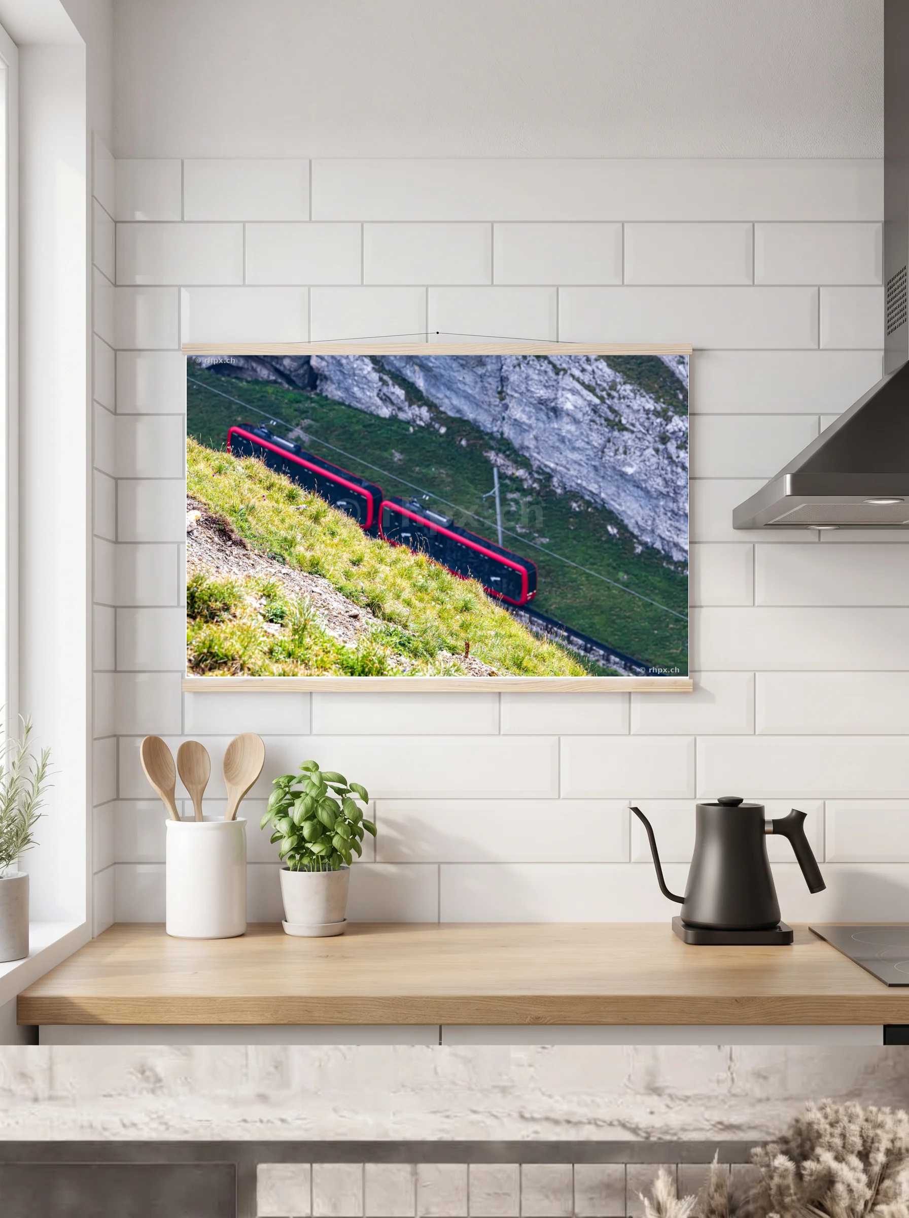 Premium-Poster mit Leisten horizontal 60x90 cm