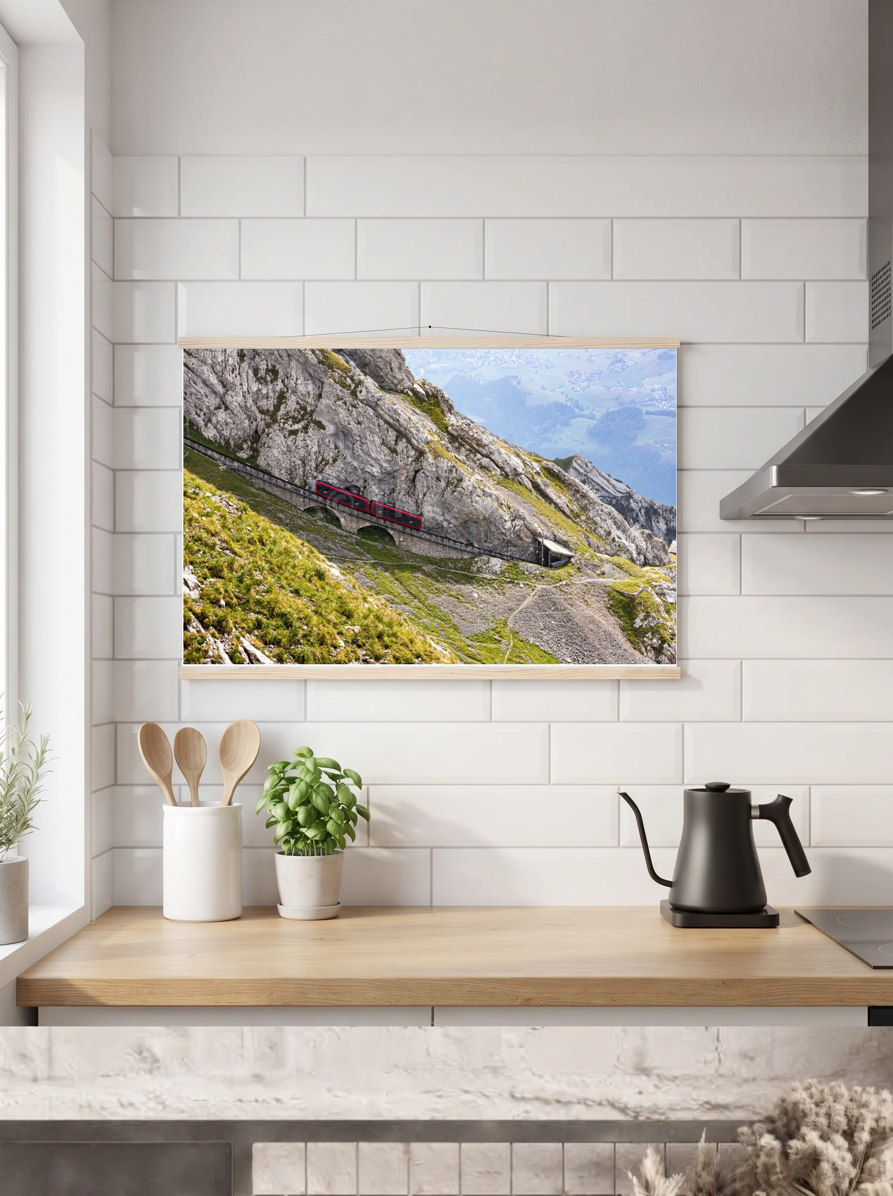Premium-Poster mit Leisten horizontal A3 (29.7 x 42 cm)