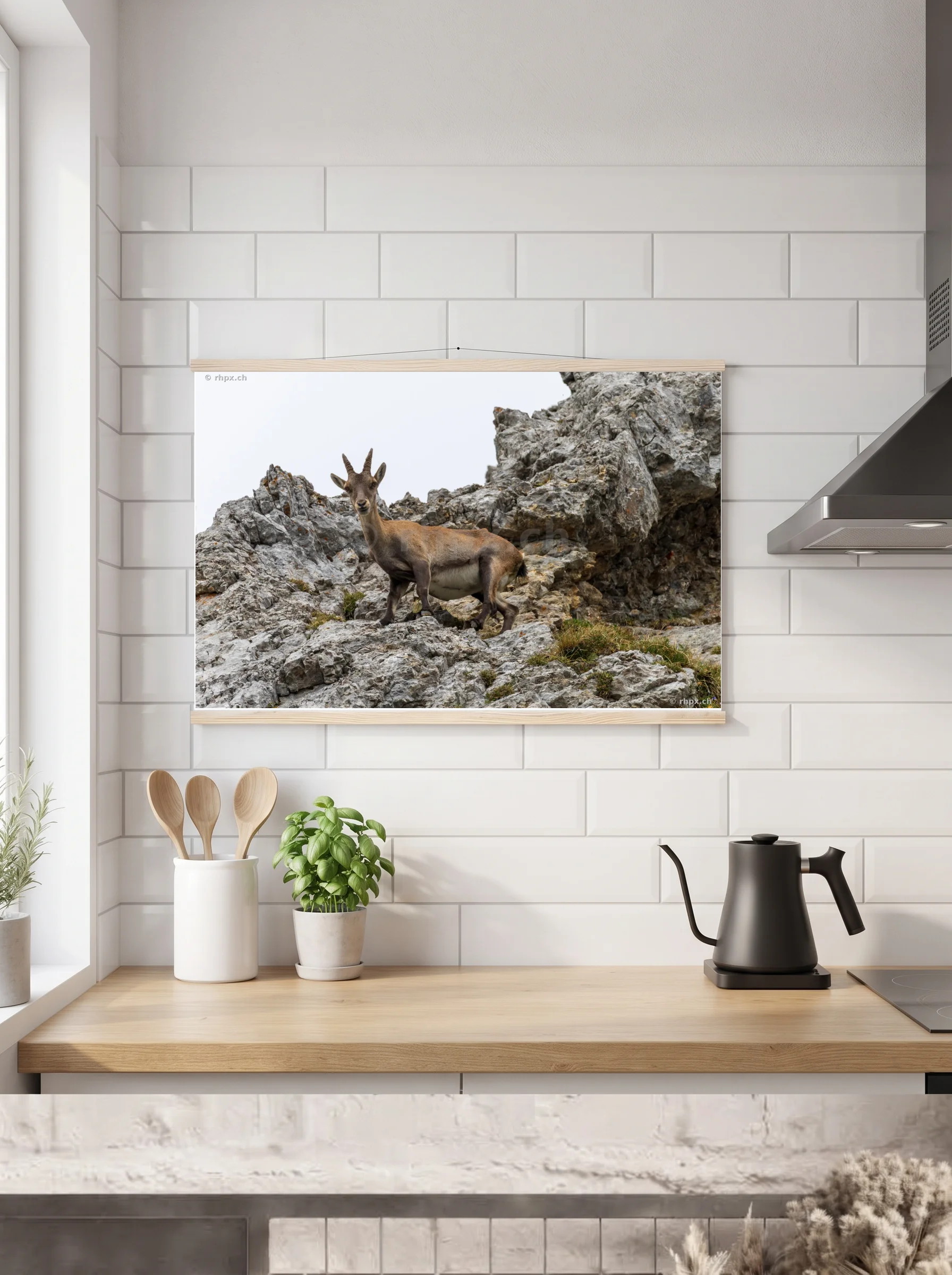 Premium-Poster mit Leisten horizontal 70 x 100 cm