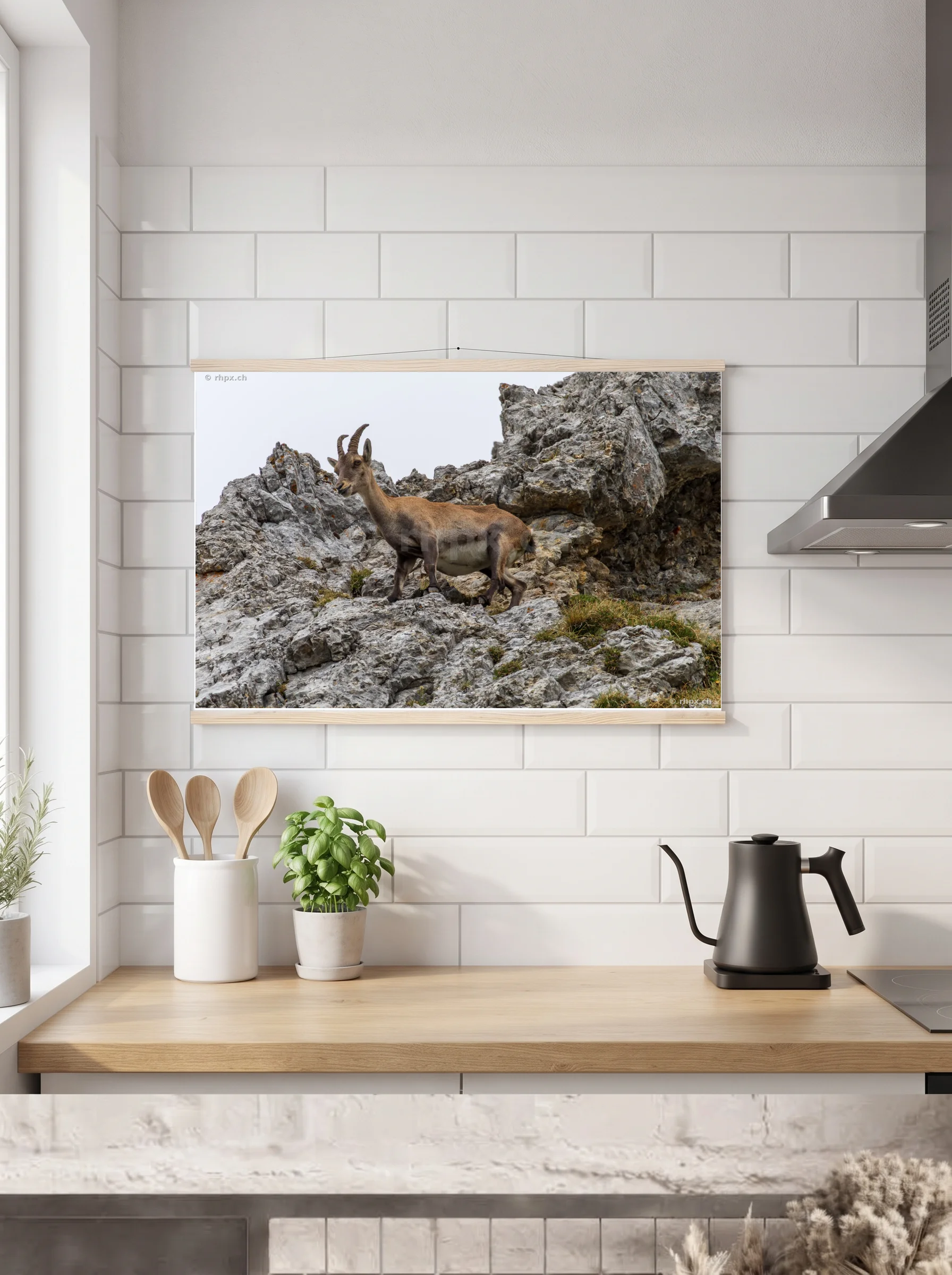 Premium-Poster mit Leisten horizontal 60x90 cm