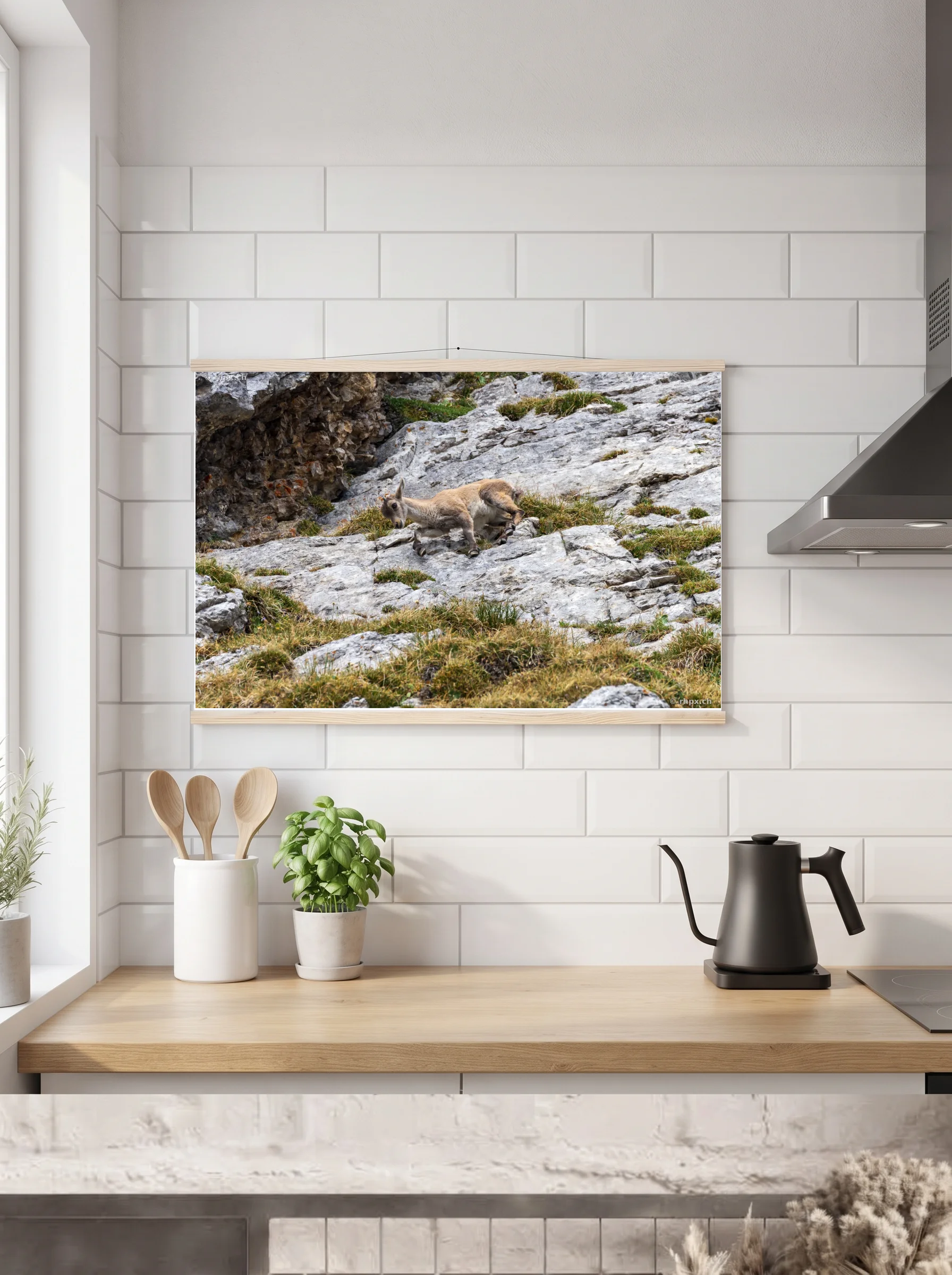 Premium-Poster mit Leisten horizontal 60x90 cm