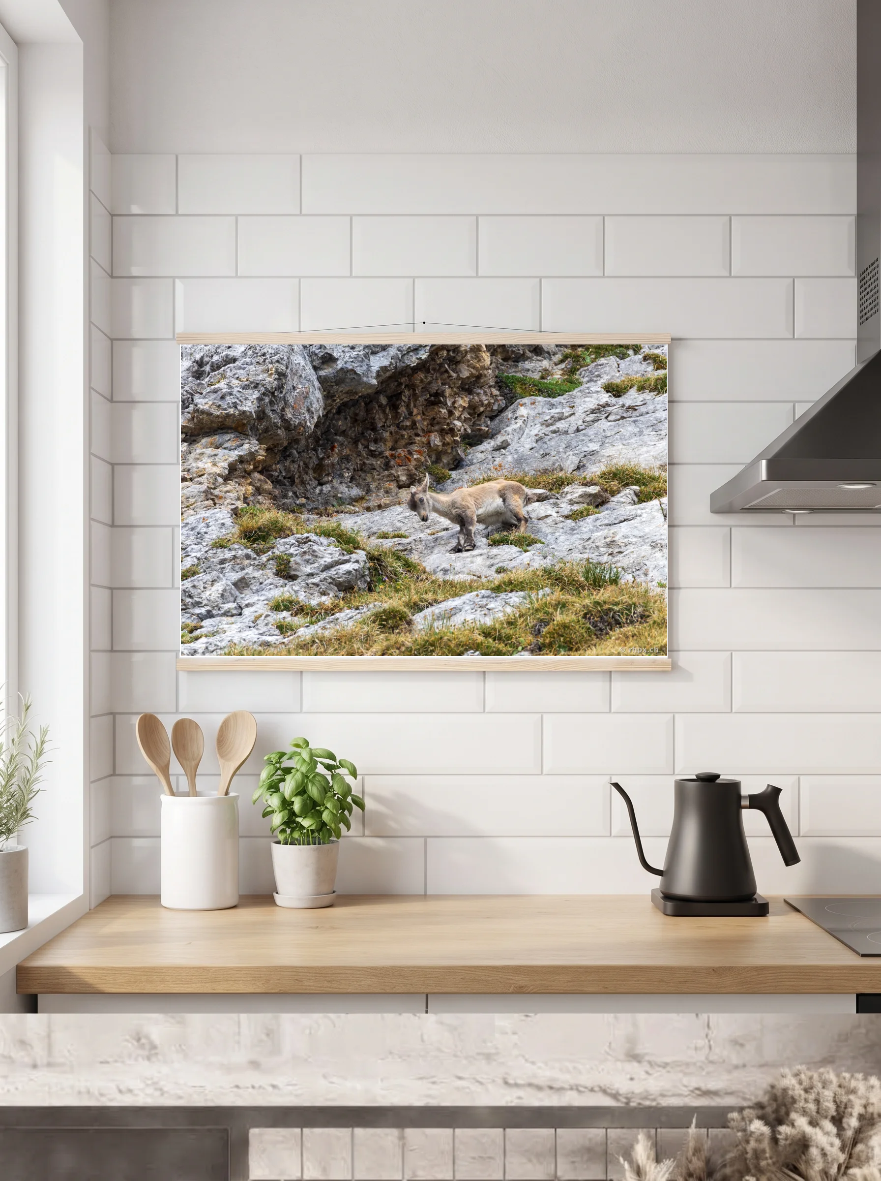 Premium-Poster mit Leisten horizontal A2 (42 x 59.4 cm)