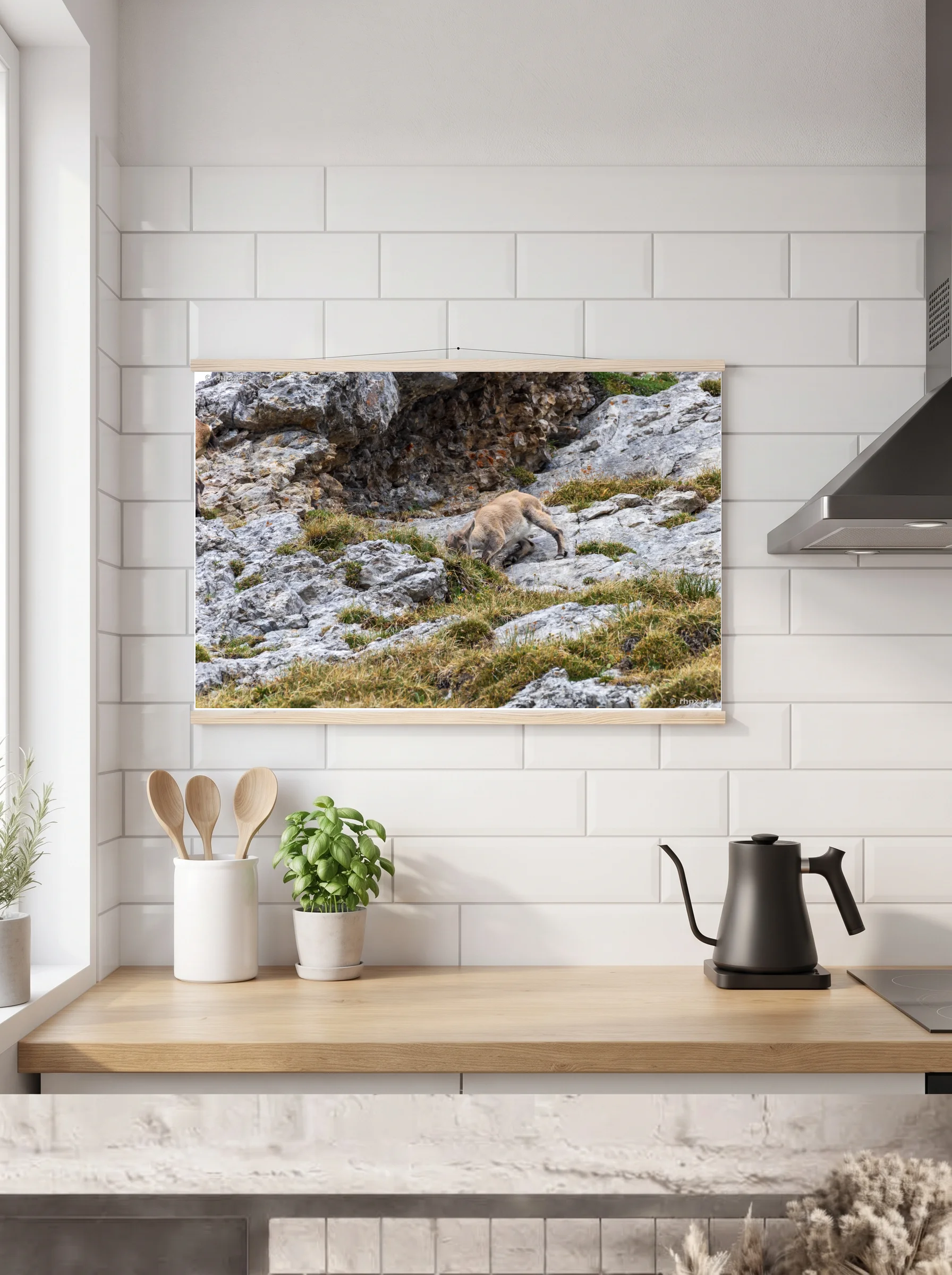 Premium-Poster mit Leisten horizontal 60x90 cm