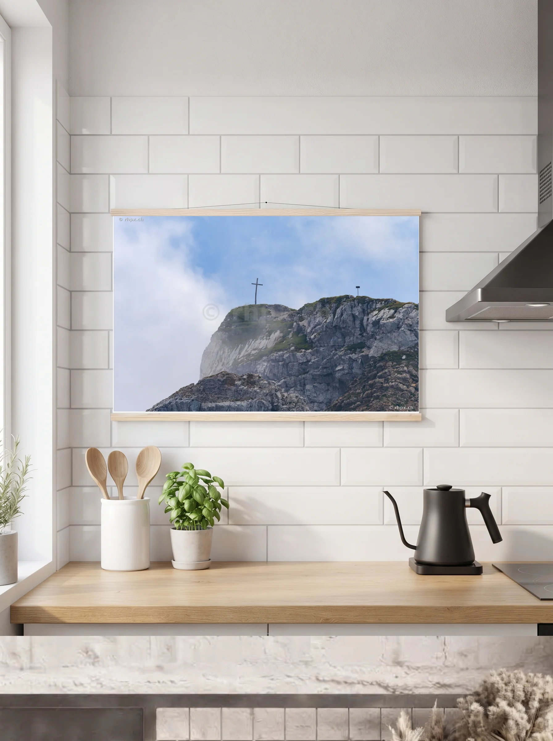 Premium-Poster mit Leisten horizontal 60x90 cm