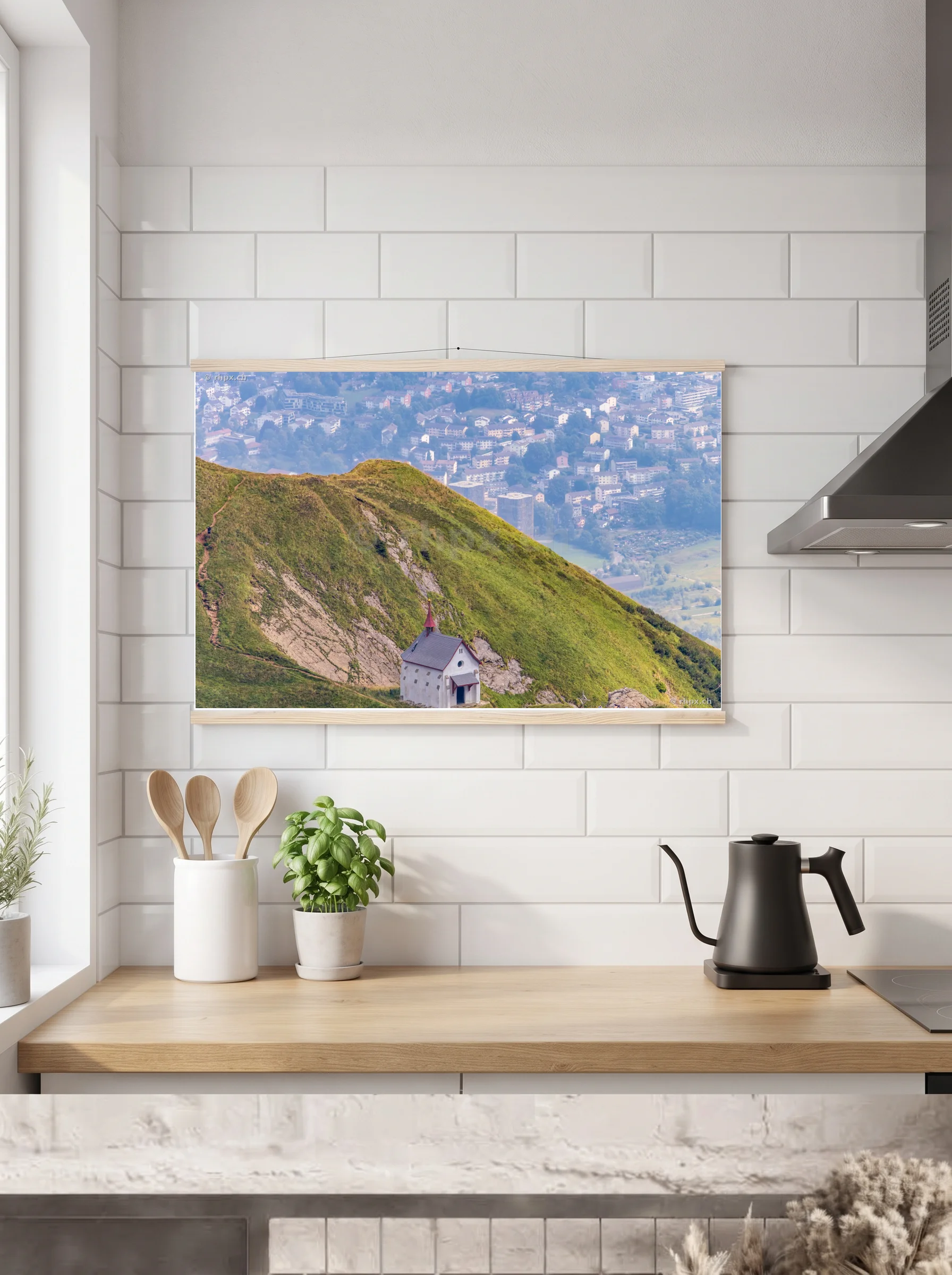 Premium-Poster mit Leisten horizontal A3 (29.7 x 42 cm)
