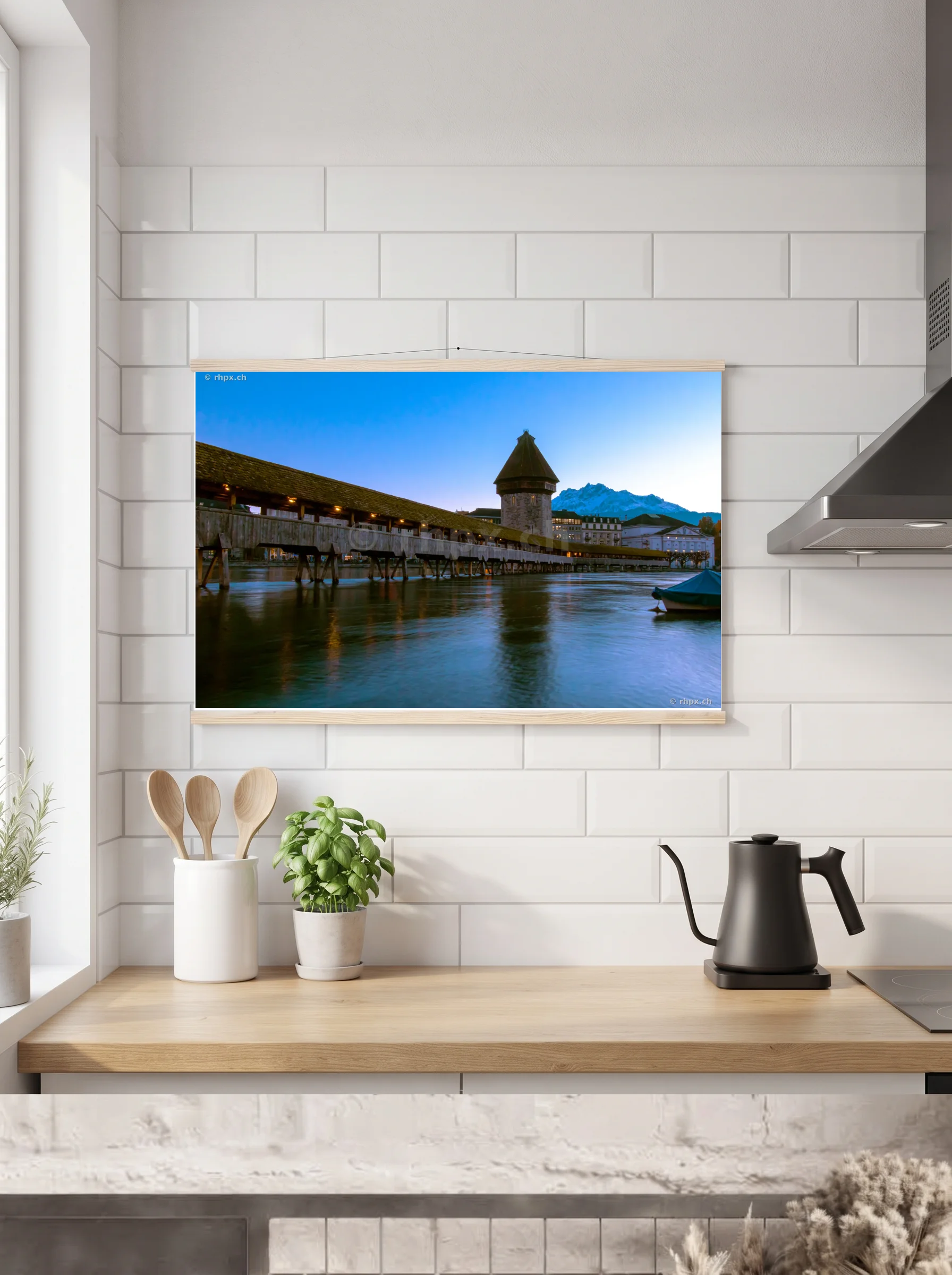 Premium-Poster mit Leisten horizontal 70 x 100 cm