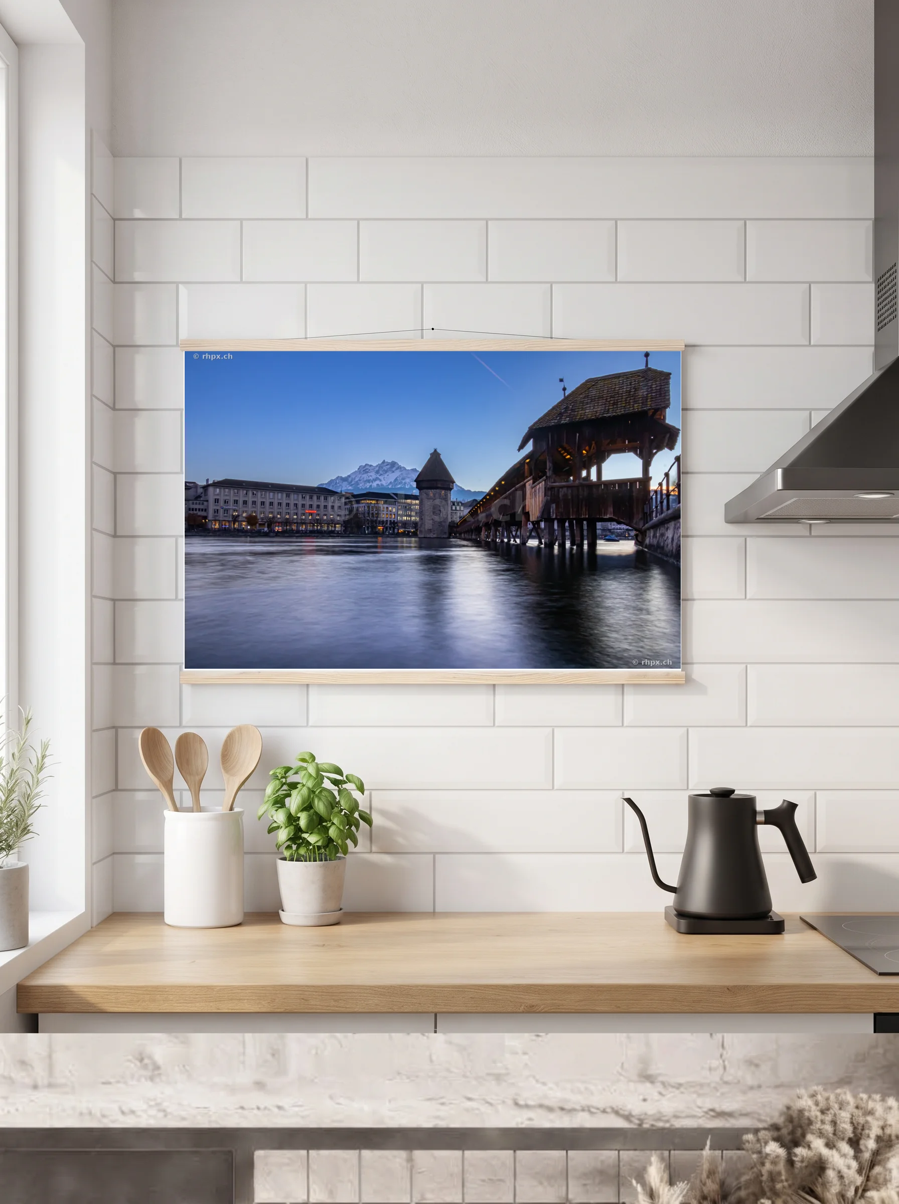 Premium-Poster mit Leisten horizontal A3 (29.7 x 42 cm)
