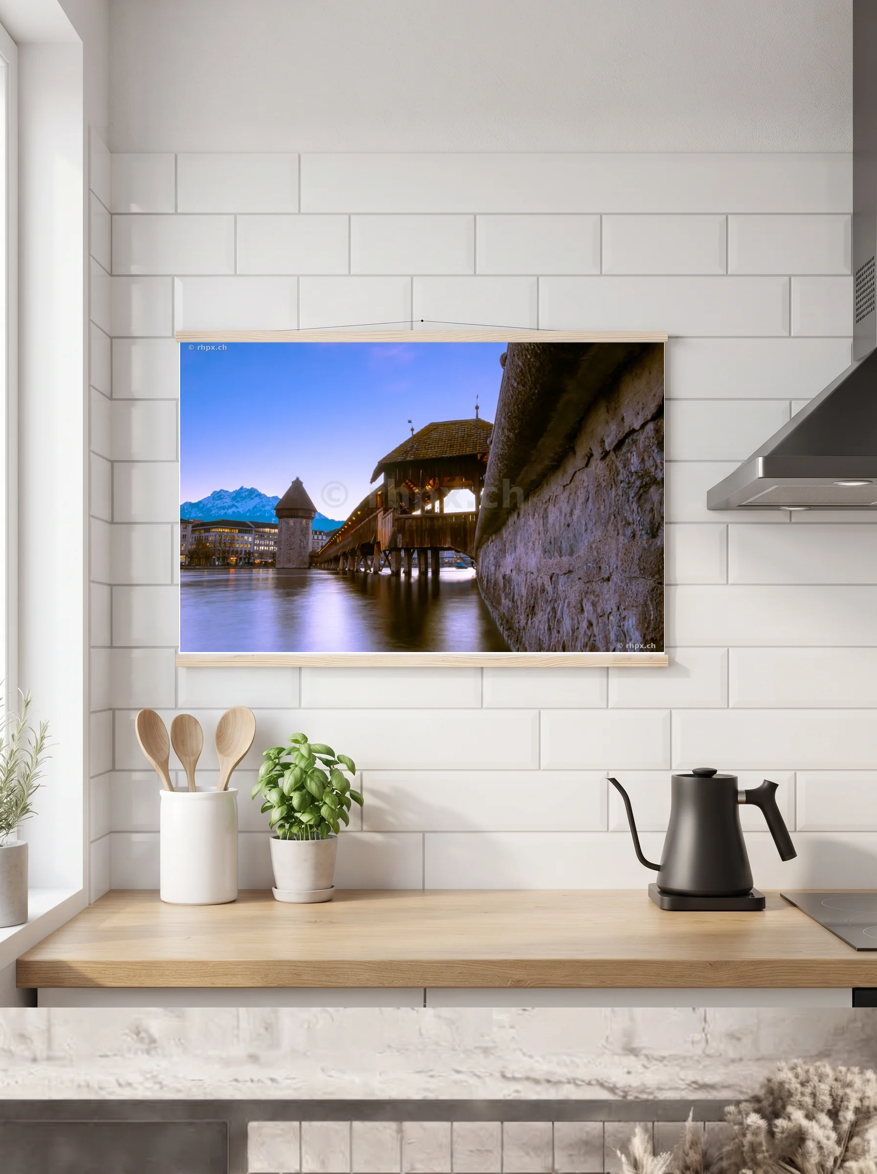Premium-Poster mit Leisten horizontal 70 x 100 cm