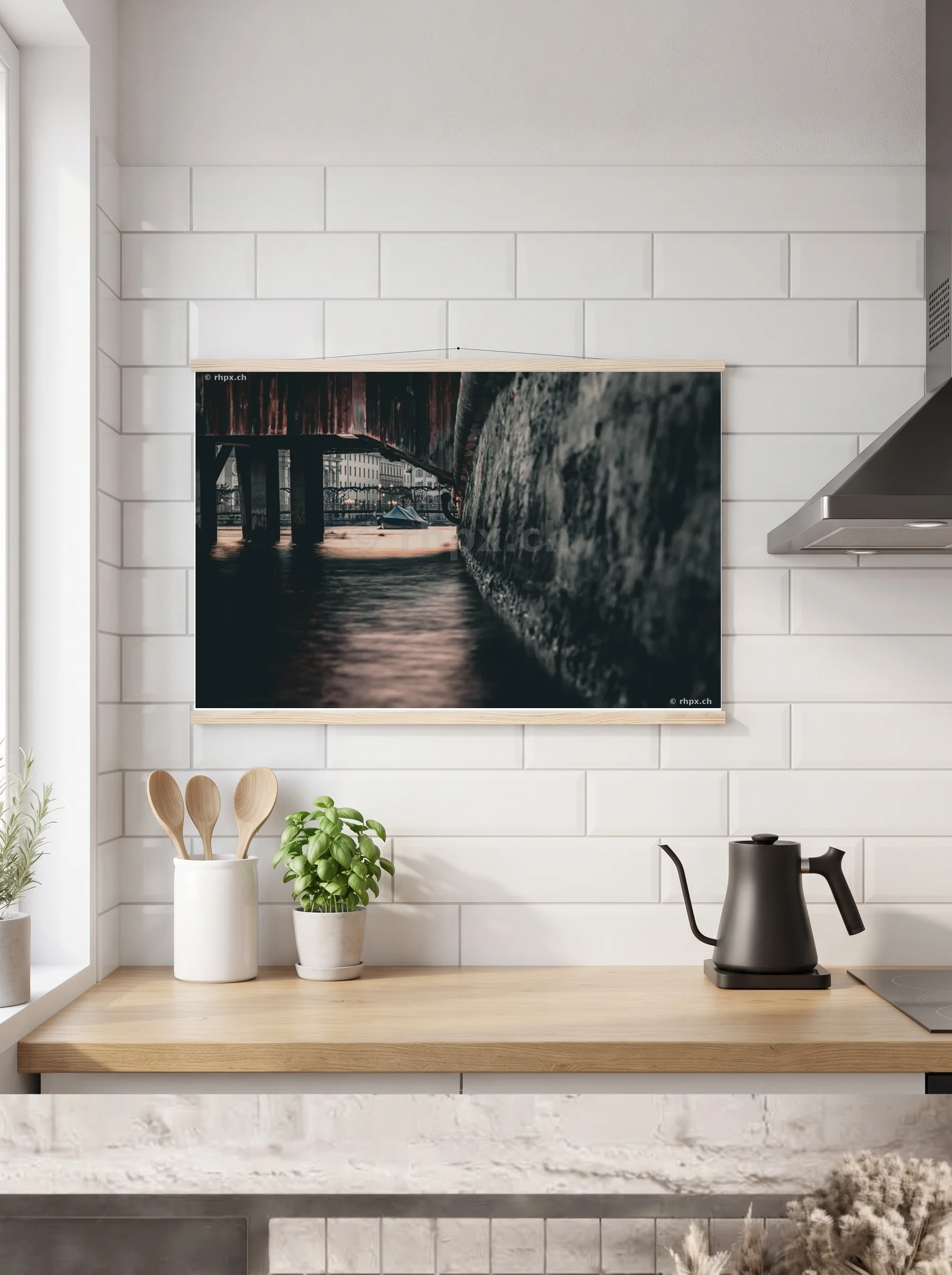 Premium-Poster mit Leisten horizontal 60x90 cm