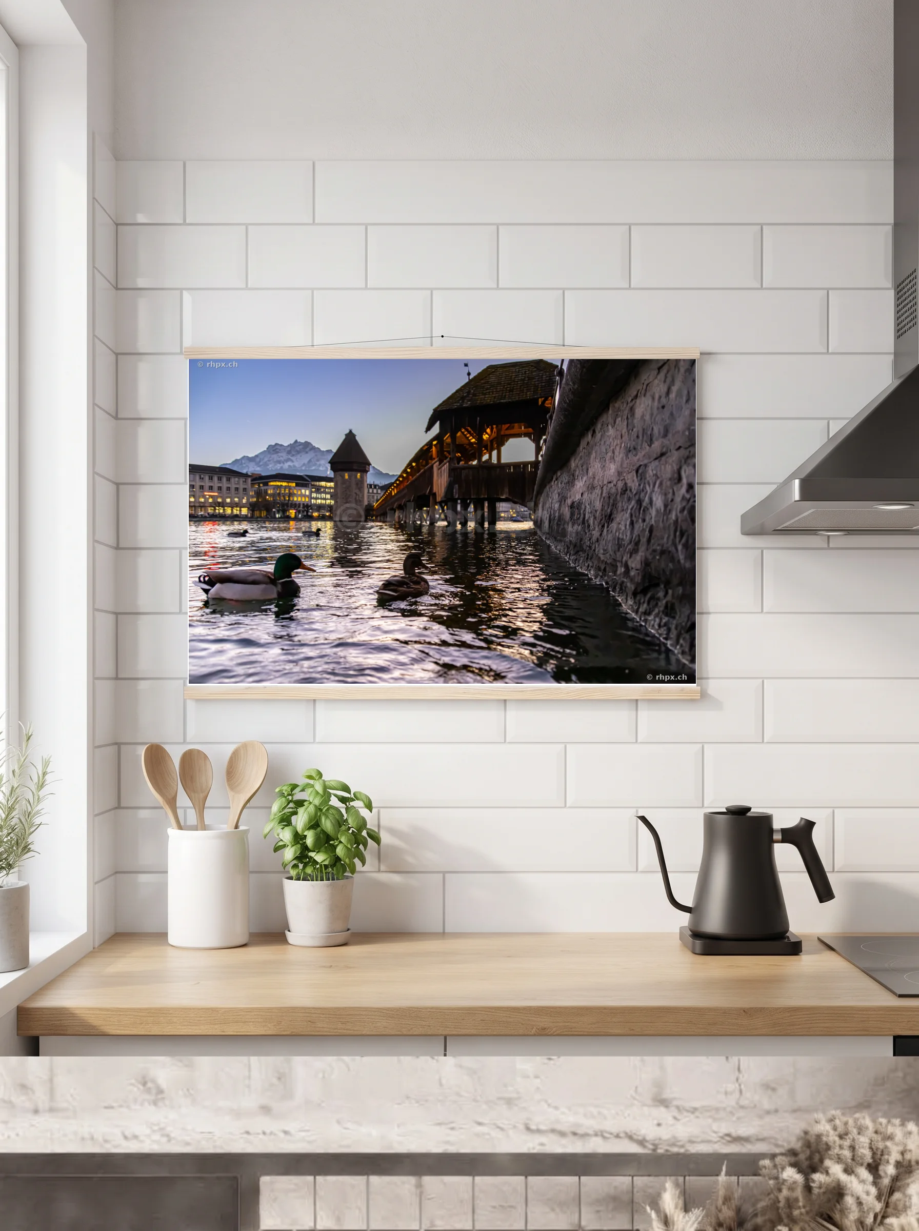 Premium-Poster mit Leisten horizontal 70 x 100 cm