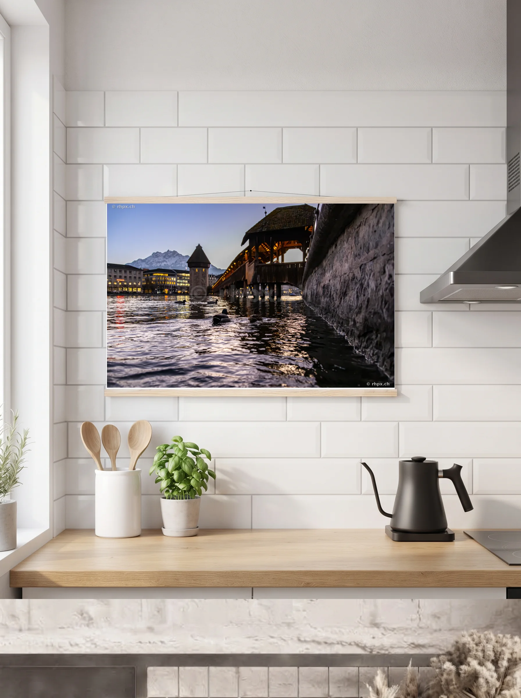 Premium-Poster mit Leisten horizontal A2 (42 x 59.4 cm)