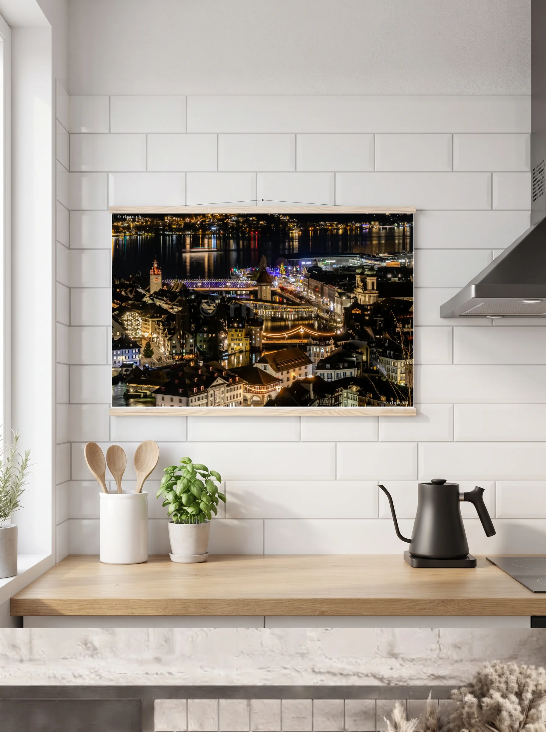 Premium-Poster mit Leisten horizontal A2 (42 x 59.4 cm)