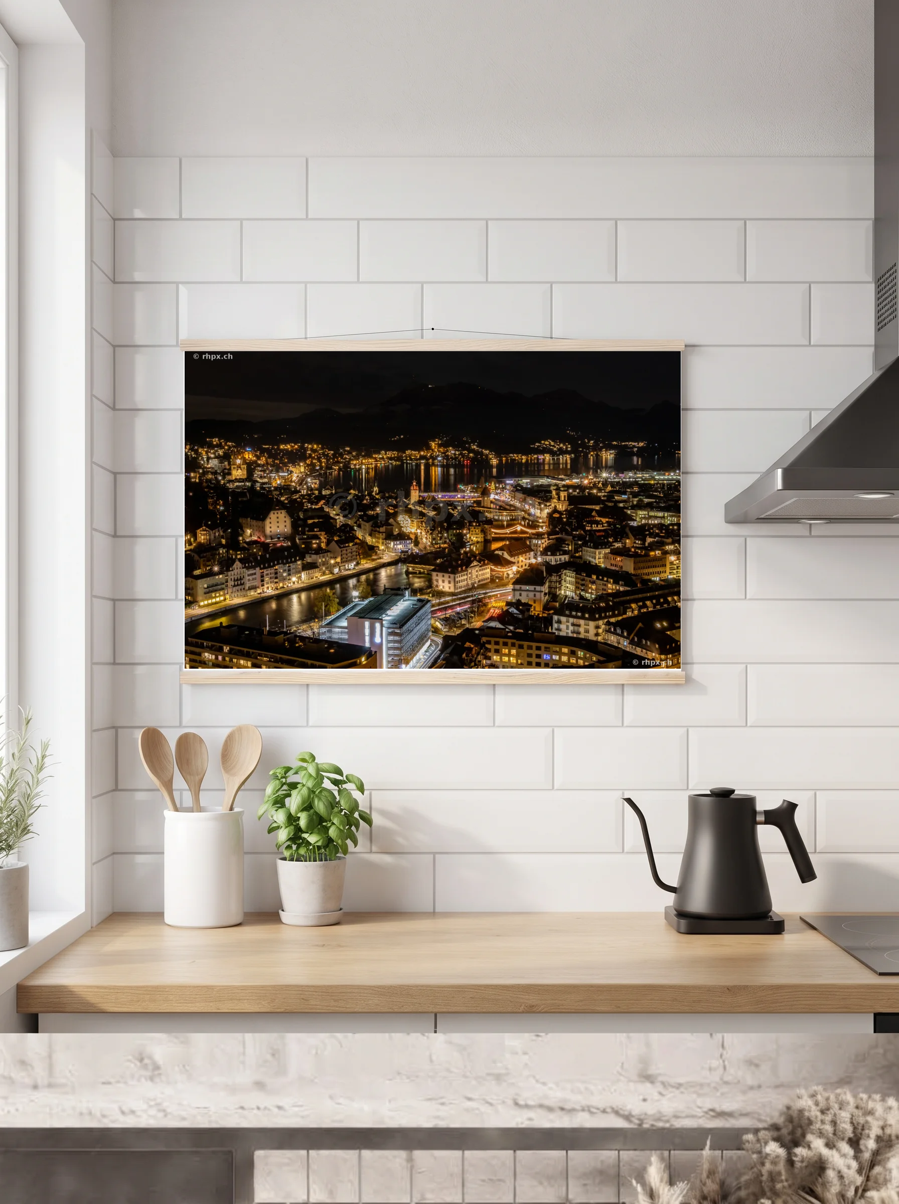 Premium-Poster mit Leisten horizontal A3 (29.7 x 42 cm)
