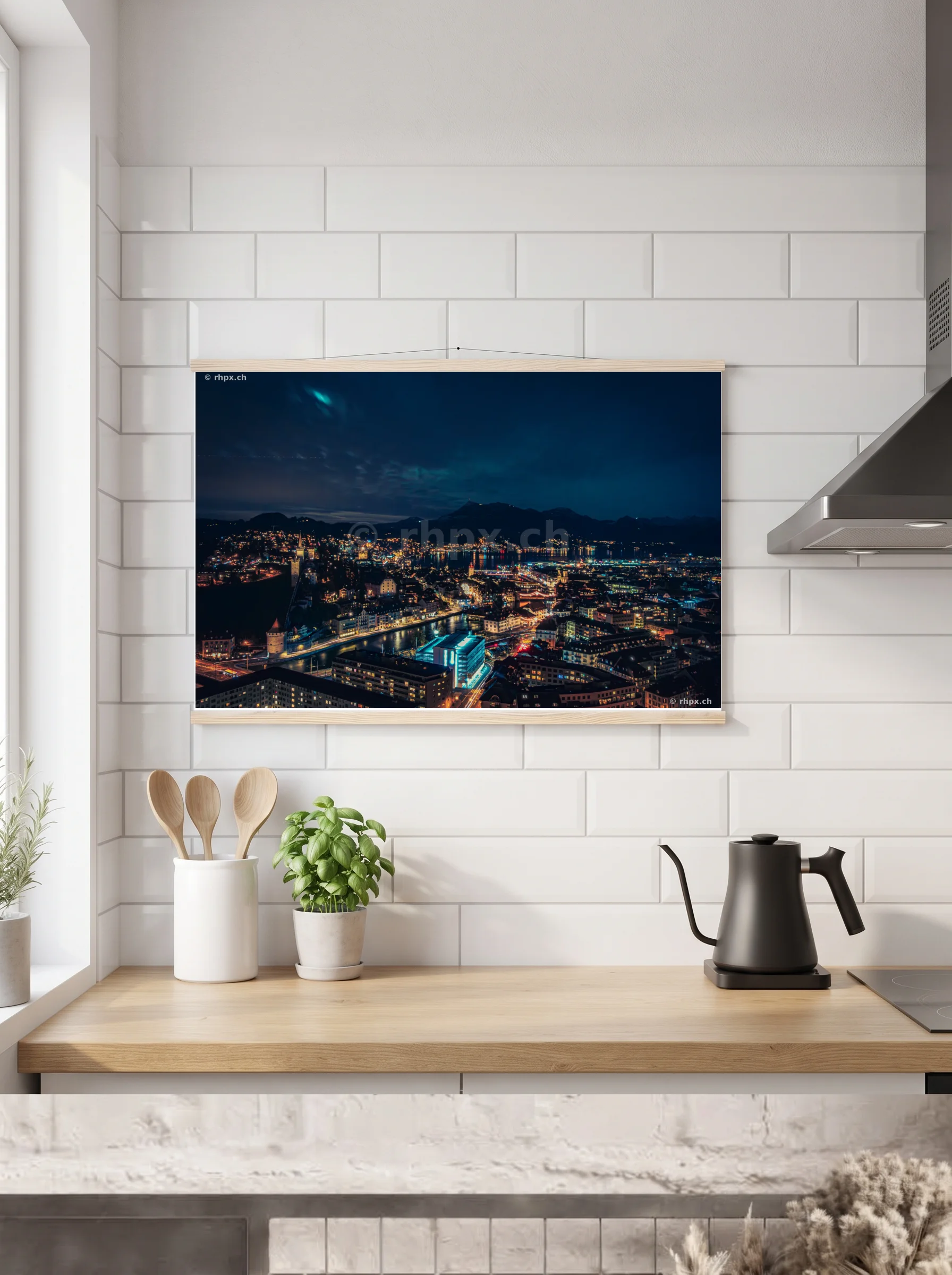 Premium-Poster mit Leisten horizontal A2 (42 x 59.4 cm)