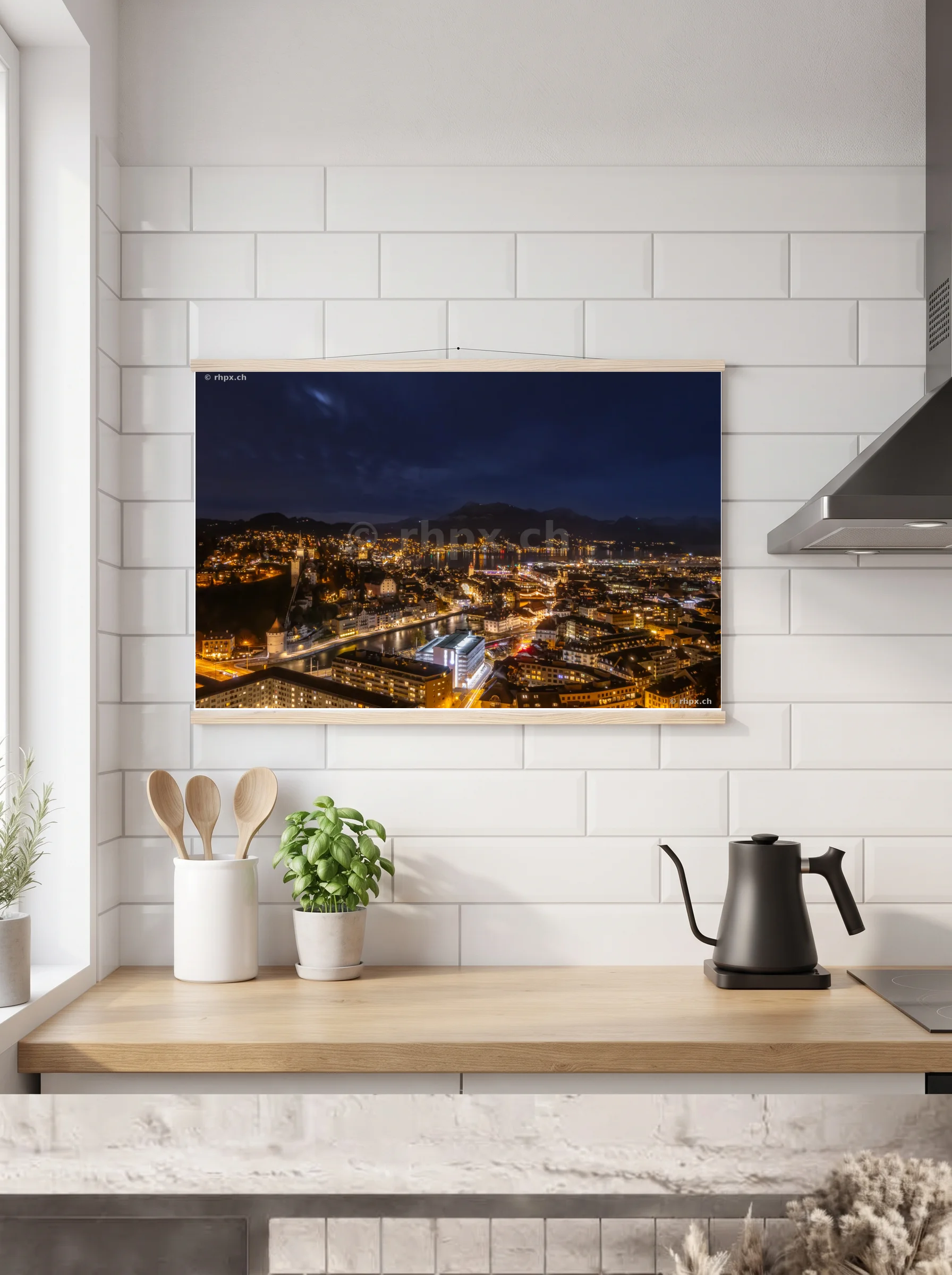 Premium-Poster mit Leisten horizontal A3 (29.7 x 42 cm)