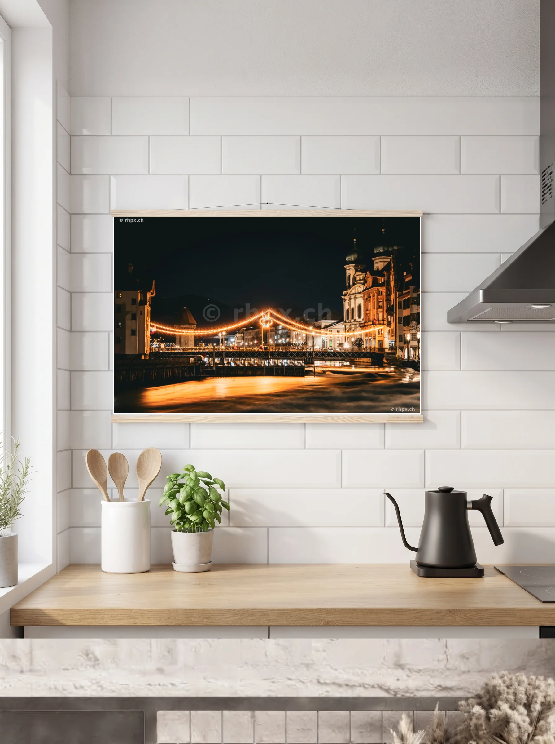 Premium-Poster mit Leisten horizontal A2 (42 x 59.4 cm)