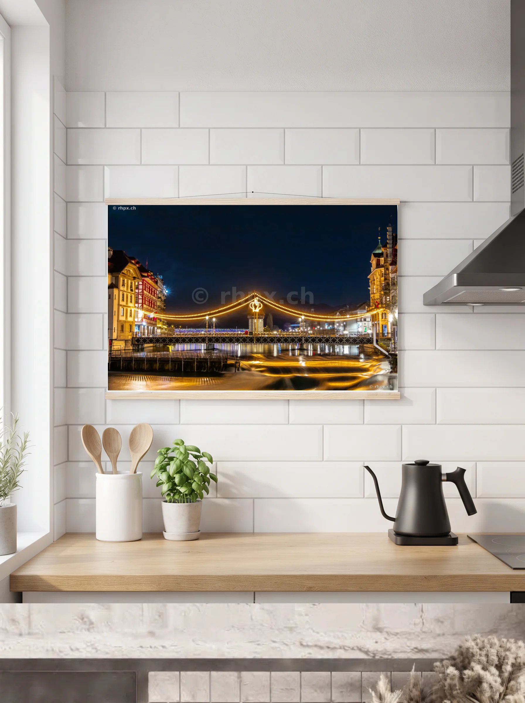 Premium-Poster mit Leisten horizontal A2 (42 x 59.4 cm)