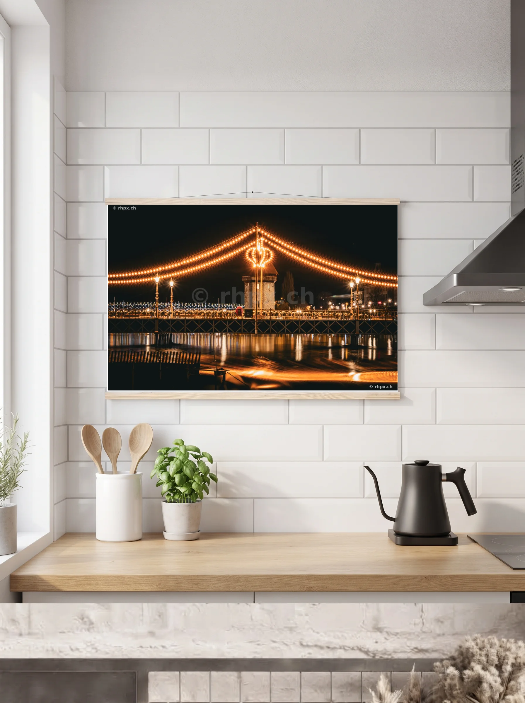 Premium-Poster mit Leisten horizontal A2 (42 x 59.4 cm)