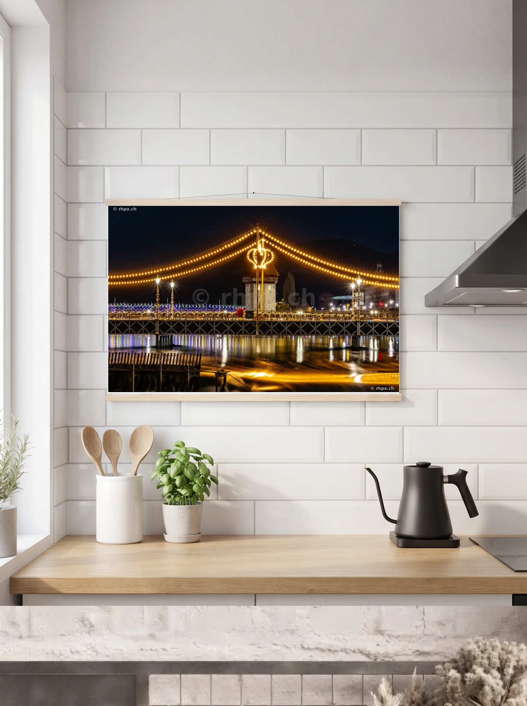 Premium-Poster mit Leisten horizontal 70 x 100 cm
