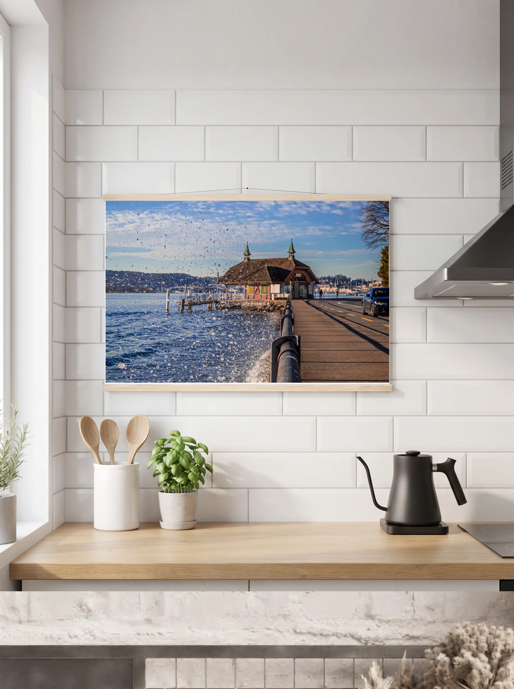 Premium-Poster mit Leisten horizontal A3 (29.7 x 42 cm)
