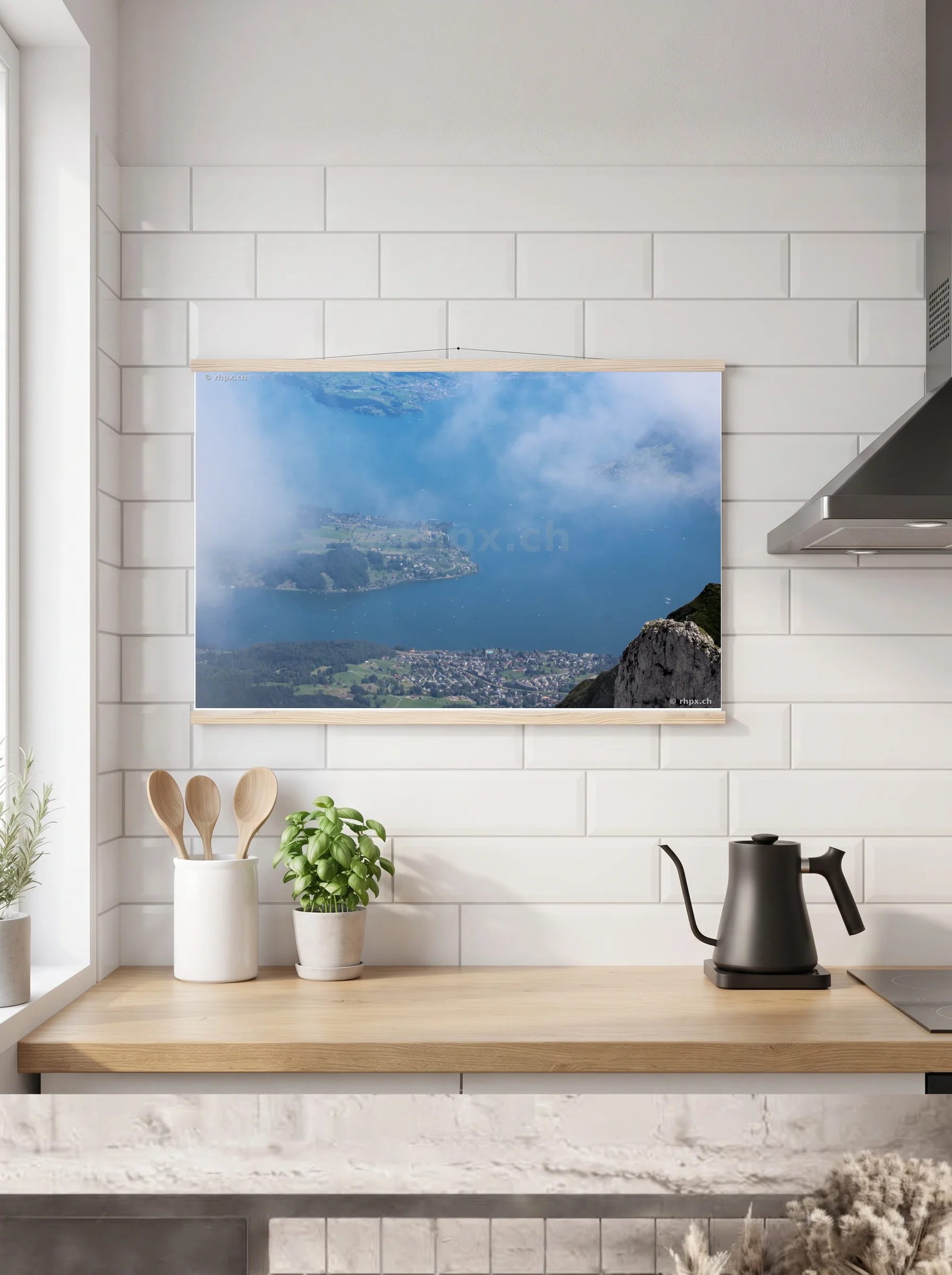 Premium-Poster mit Leisten horizontal A2 (42 x 59.4 cm)