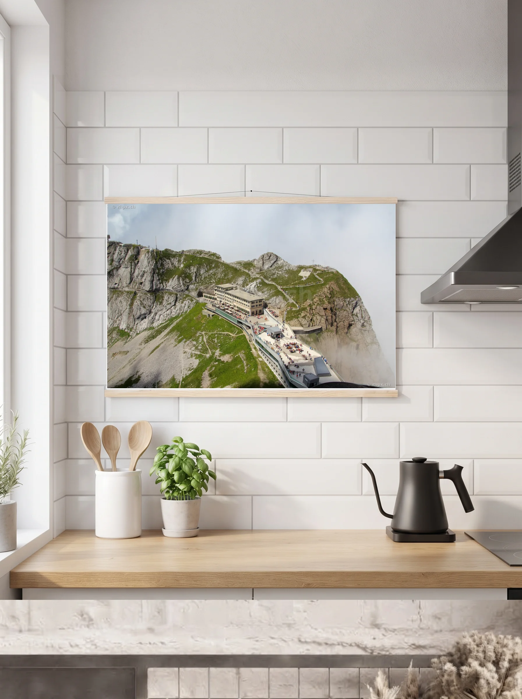 Premium-Poster mit Leisten horizontal 60x90 cm