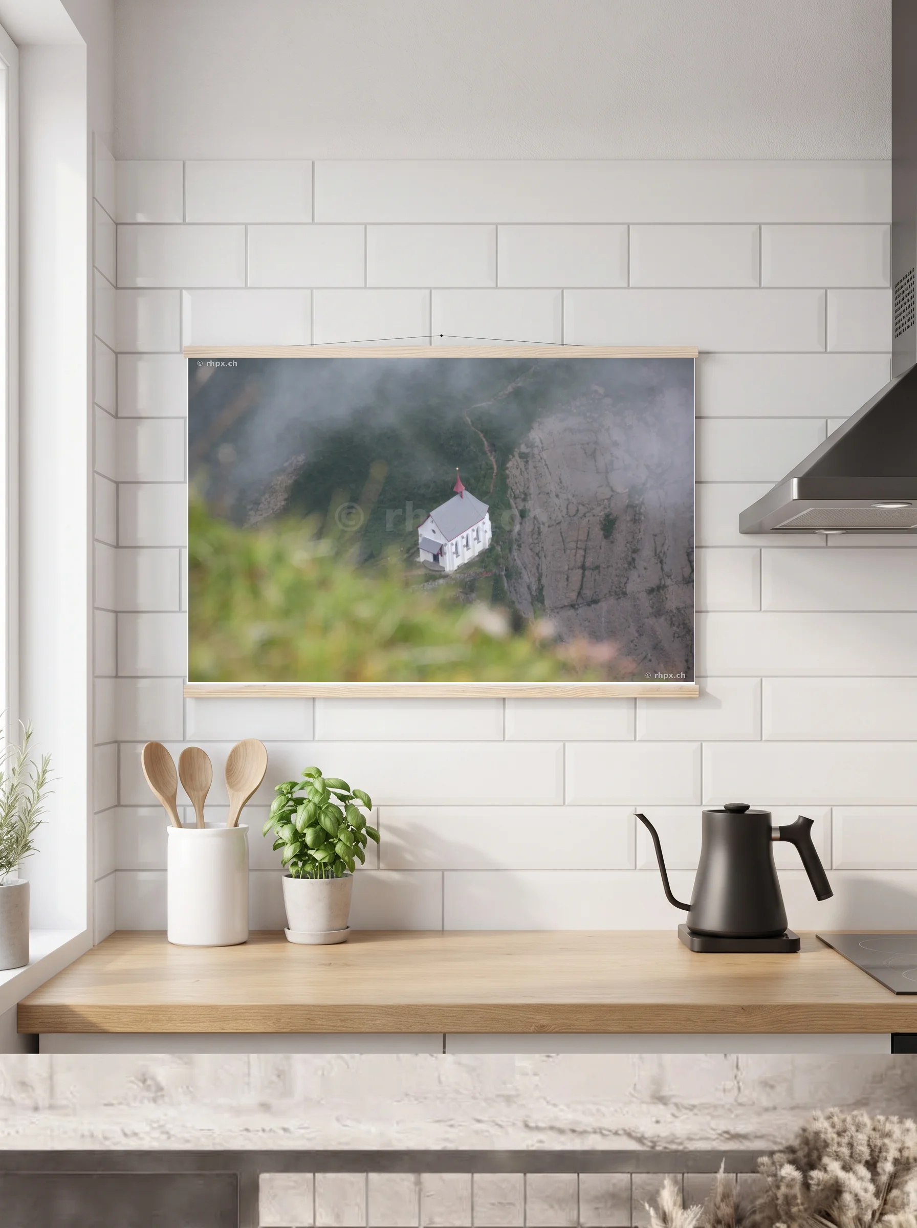 Premium-Poster mit Leisten horizontal 60x90 cm
