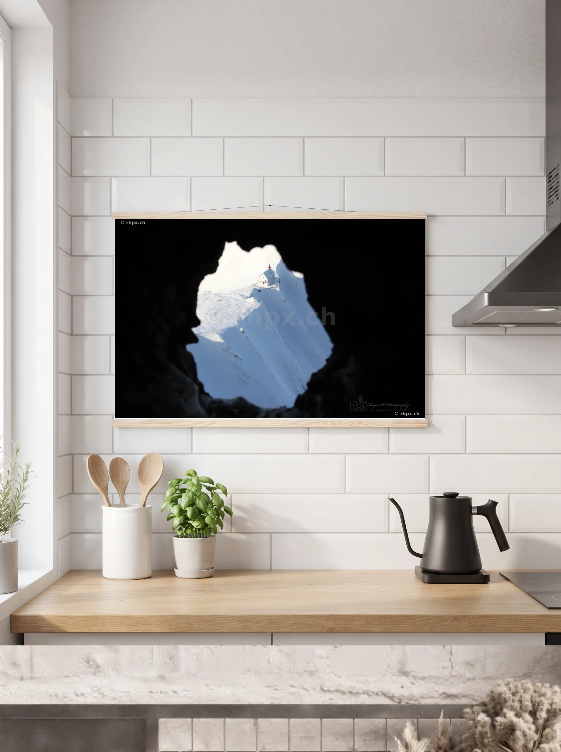 Premium-Poster mit Leisten horizontal 60x90 cm
