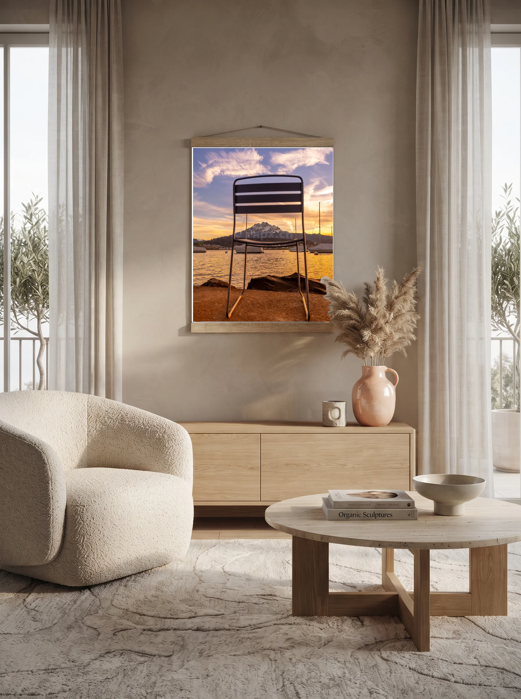 Premium-Poster mit Leisten Vertikal A3 (29.7 x 42 cm)