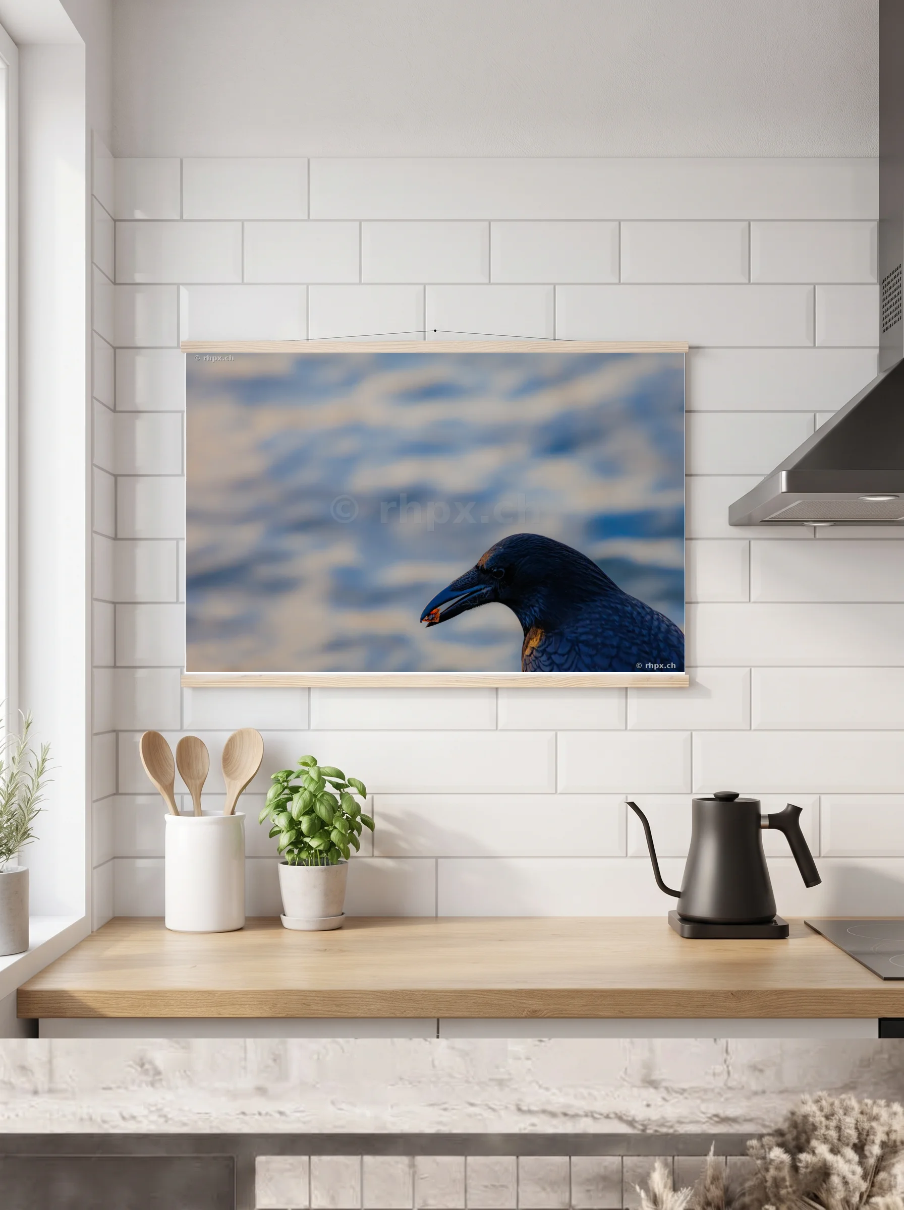Premium-Poster mit Leisten horizontal 60x90 cm