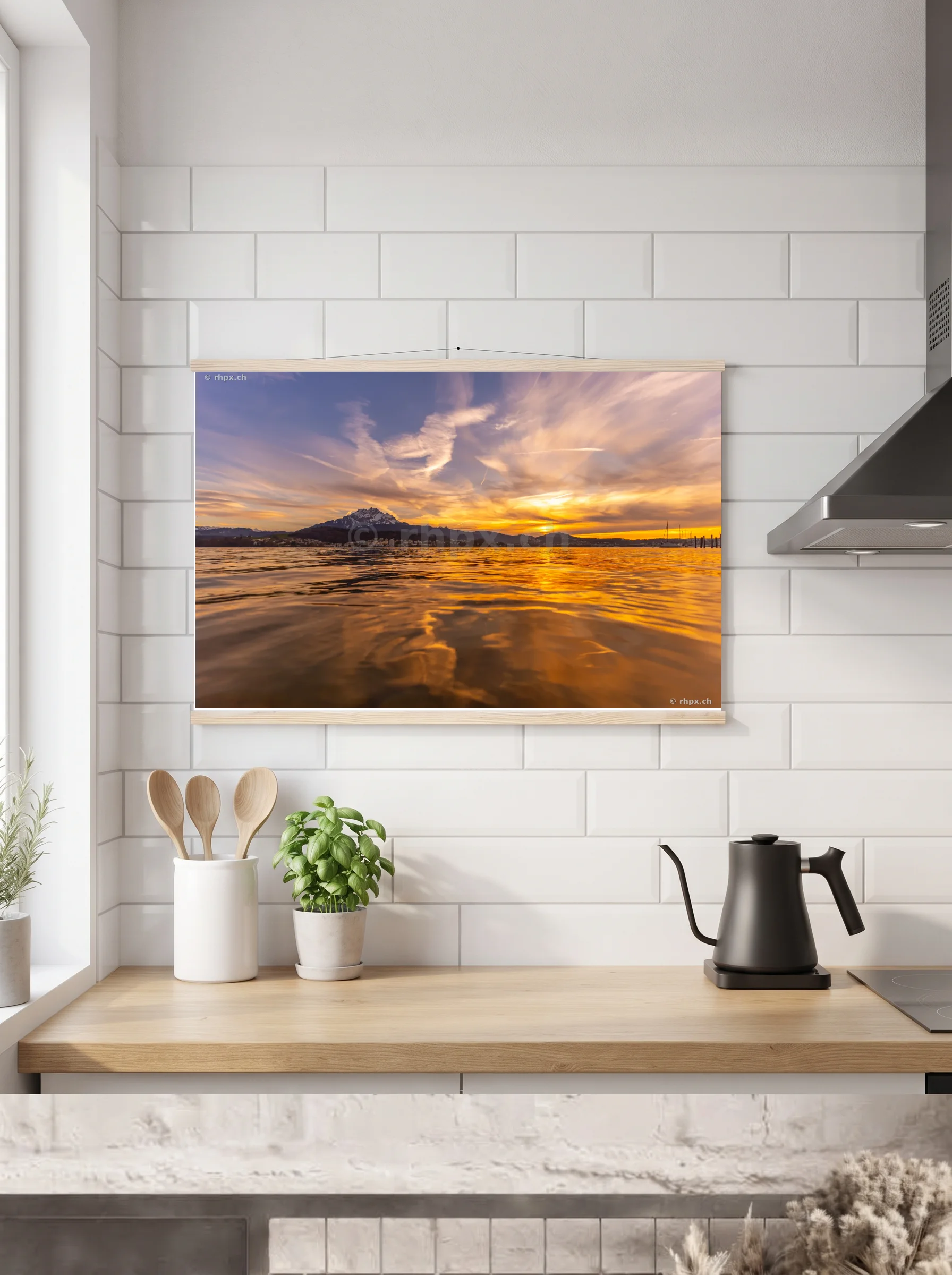 Premium-Poster mit Leisten horizontal 60x90 cm