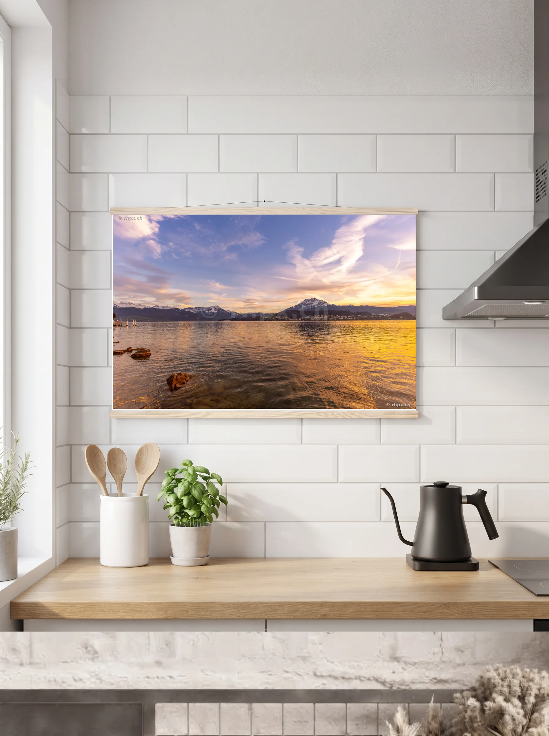 Premium-Poster mit Leisten horizontal A3 (29.7 x 42 cm)