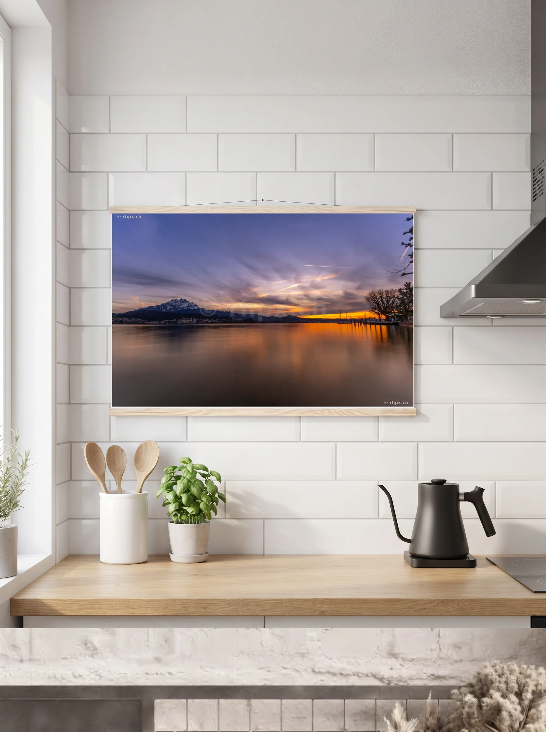 Premium-Poster mit Leisten horizontal A2 (42 x 59.4 cm)
