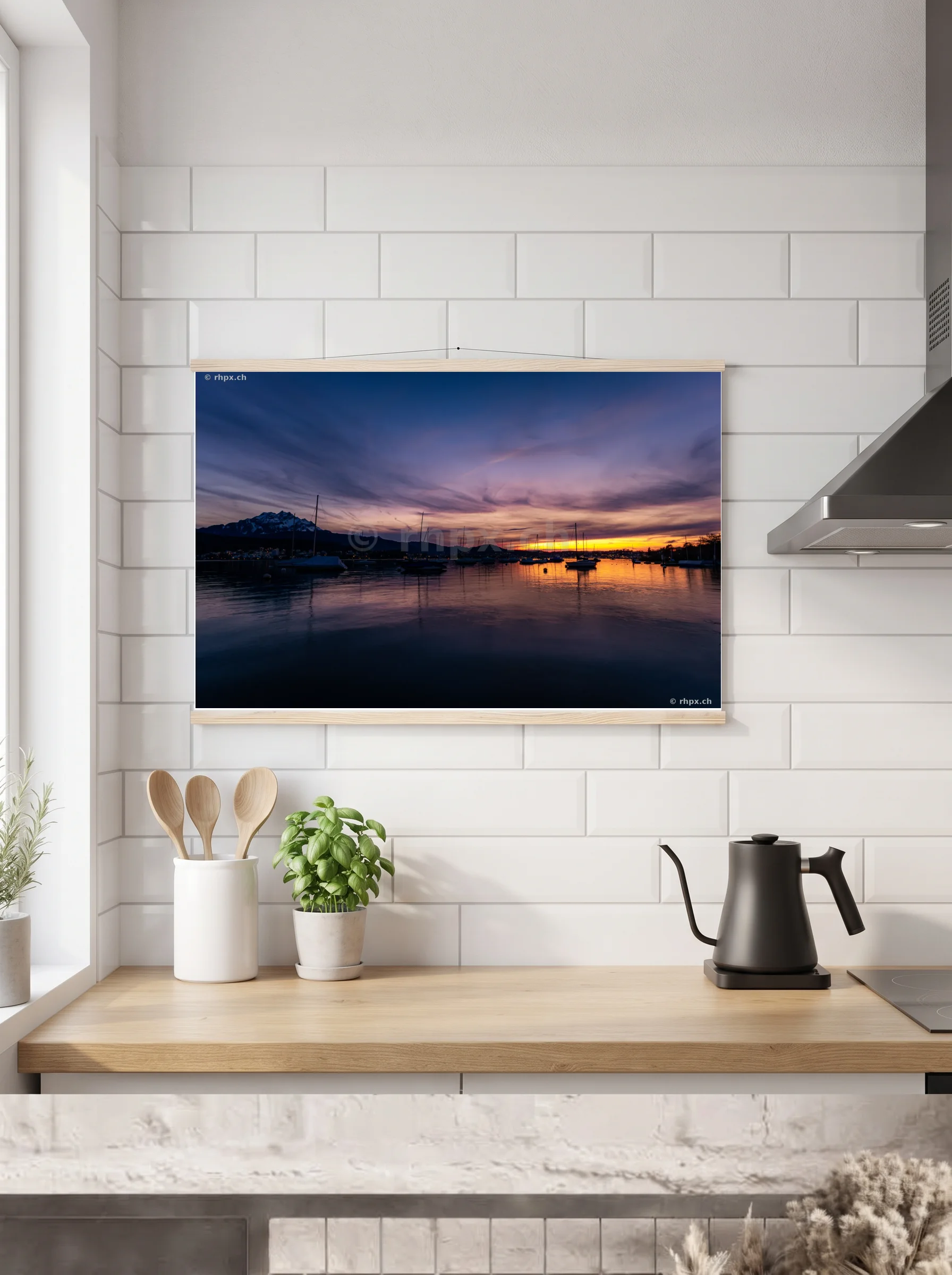 Premium-Poster mit Leisten horizontal 60x90 cm