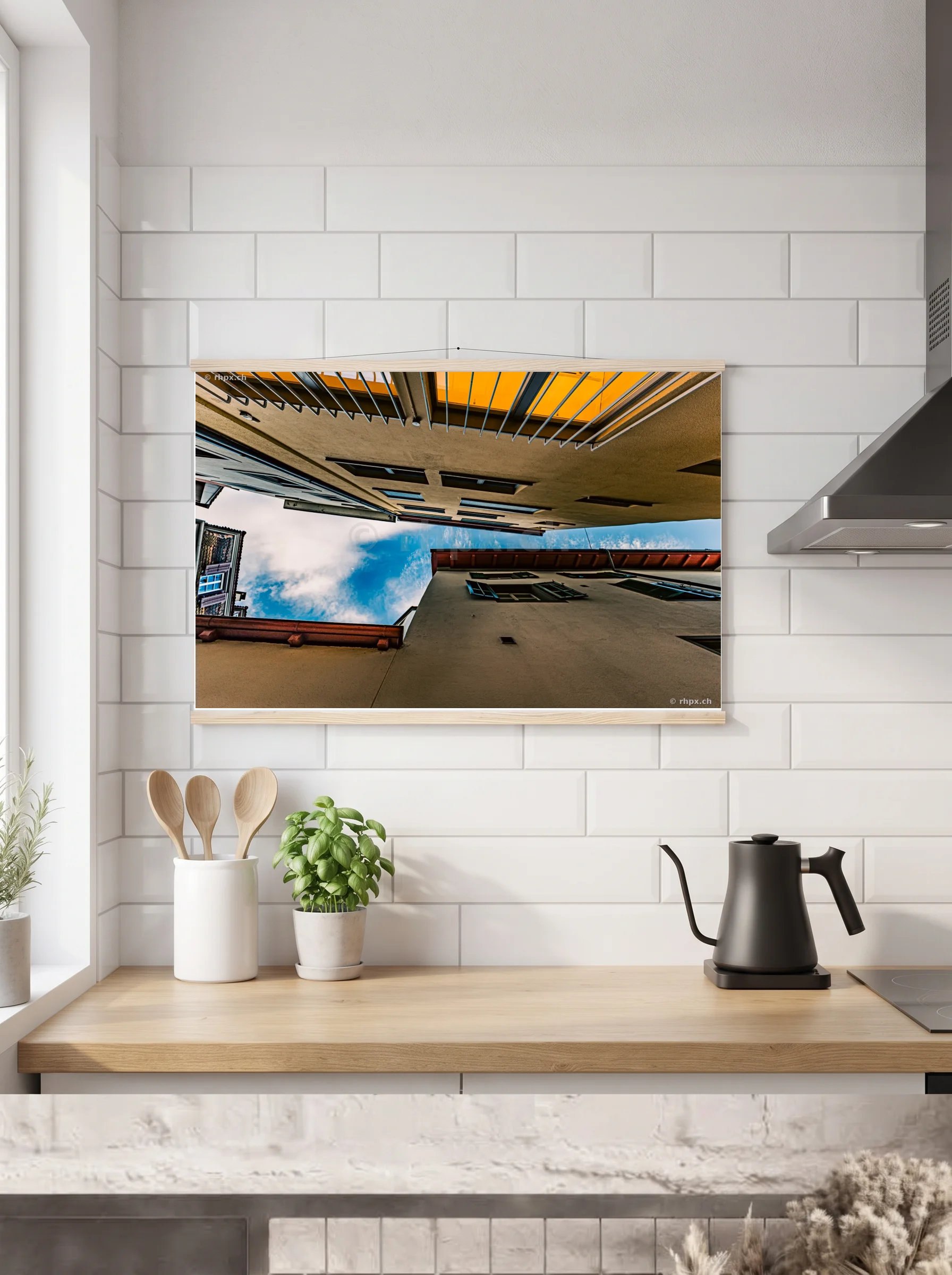Premium-Poster mit Leisten horizontal 60x90 cm