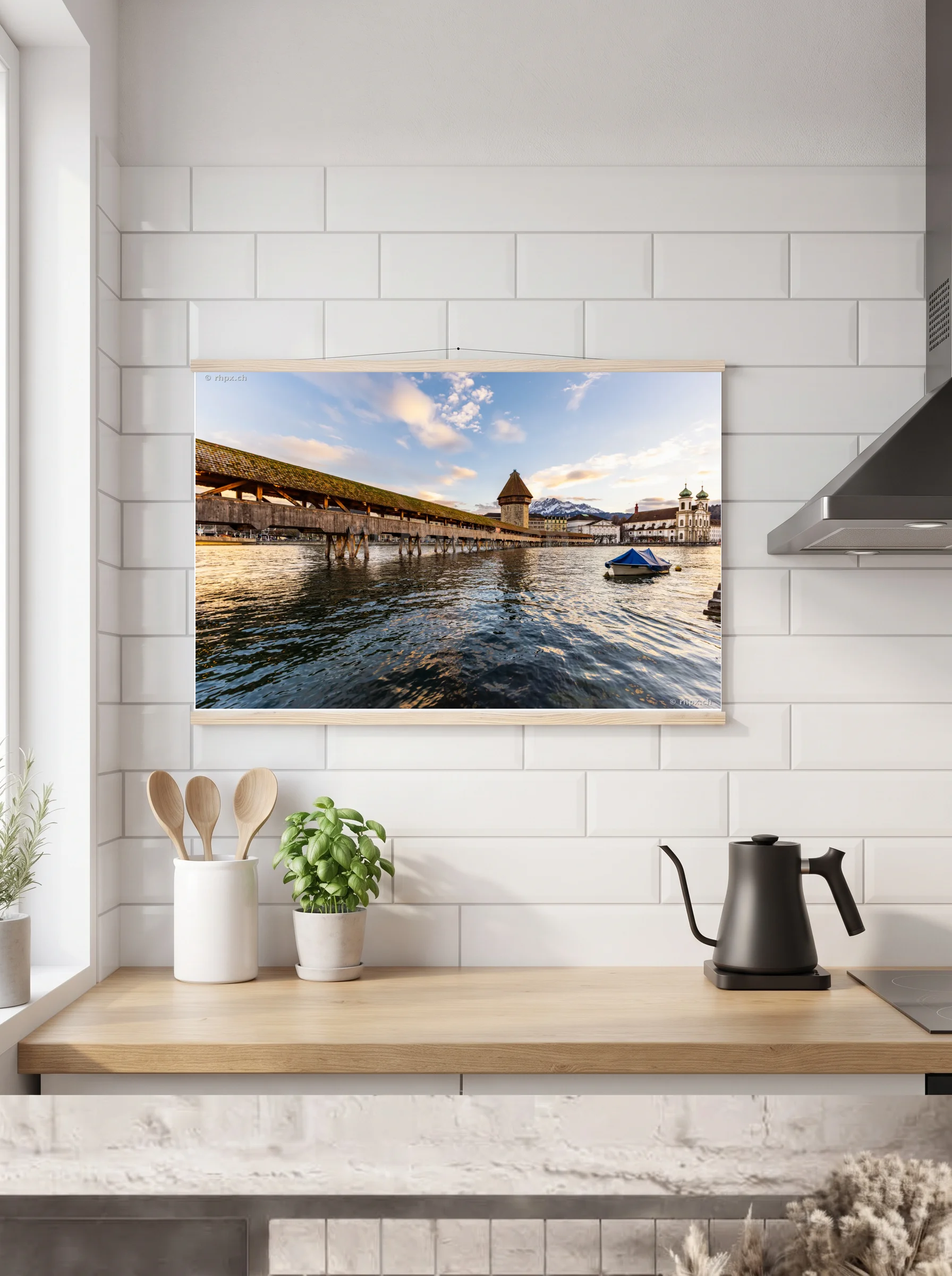 Premium-Poster mit Leisten horizontal 60x90 cm