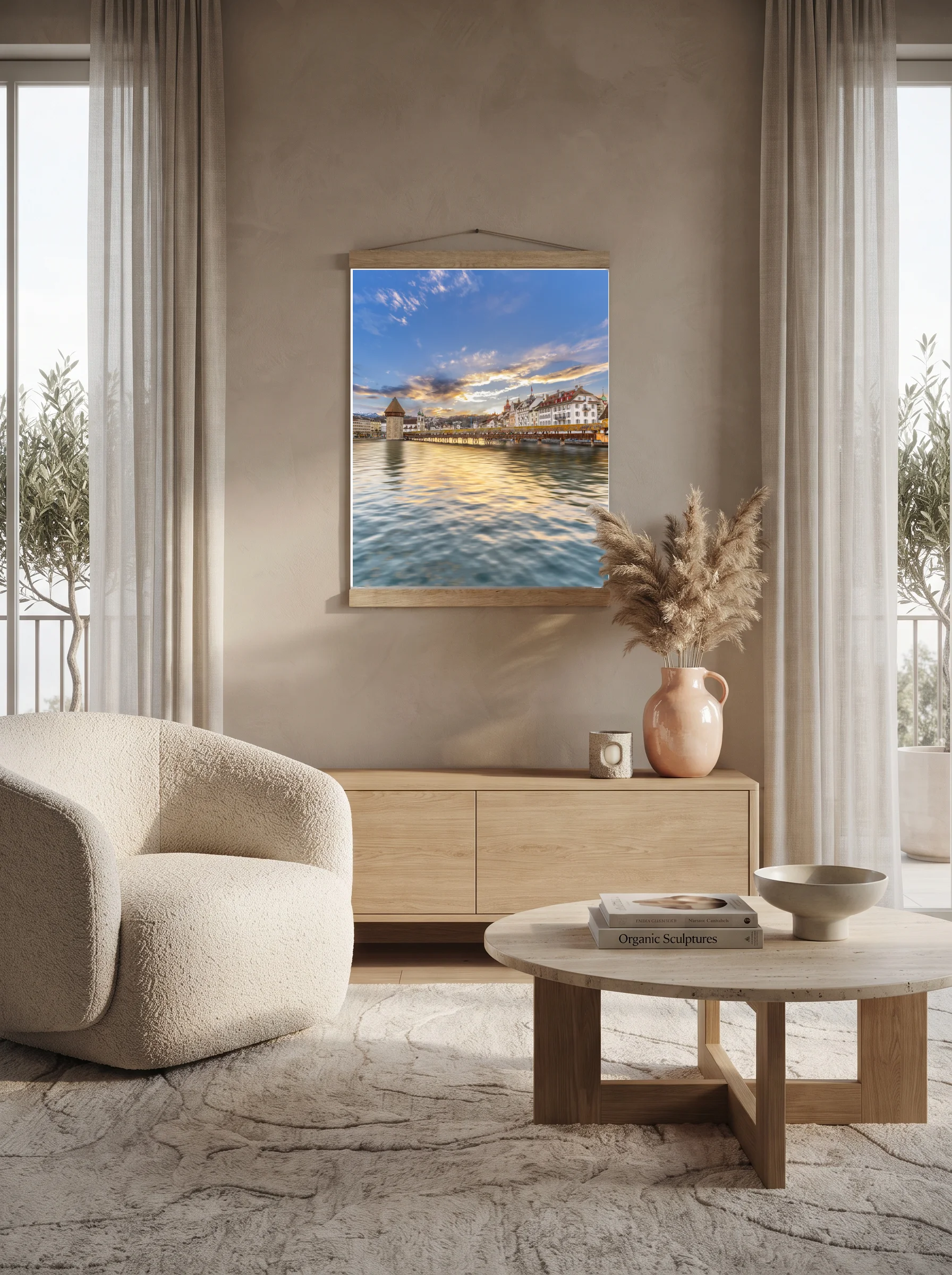 Premium-Poster mit Leisten Vertikal A3 (29.7 x 42 cm)