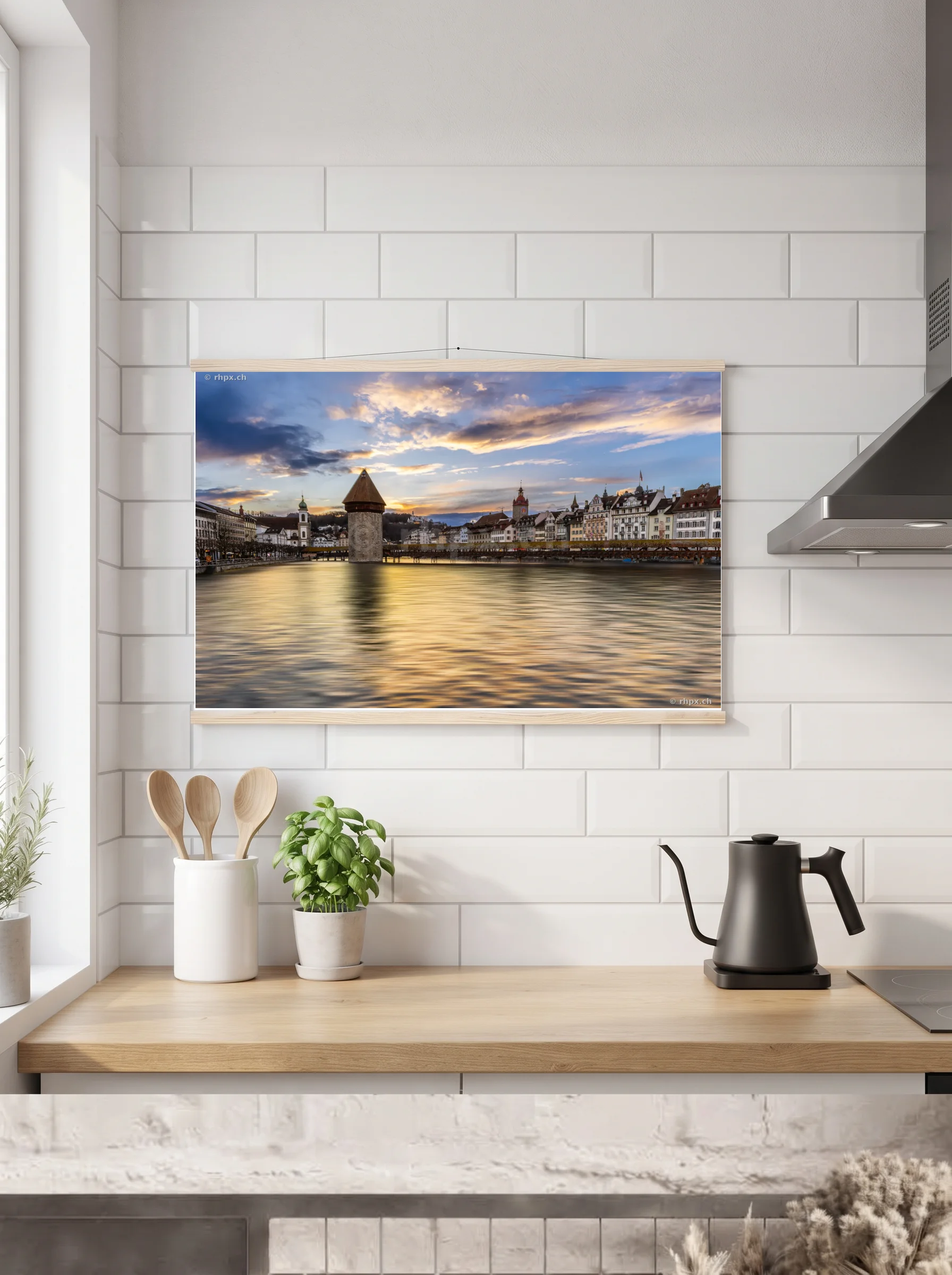 Premium-Poster mit Leisten horizontal A2 (42 x 59.4 cm)