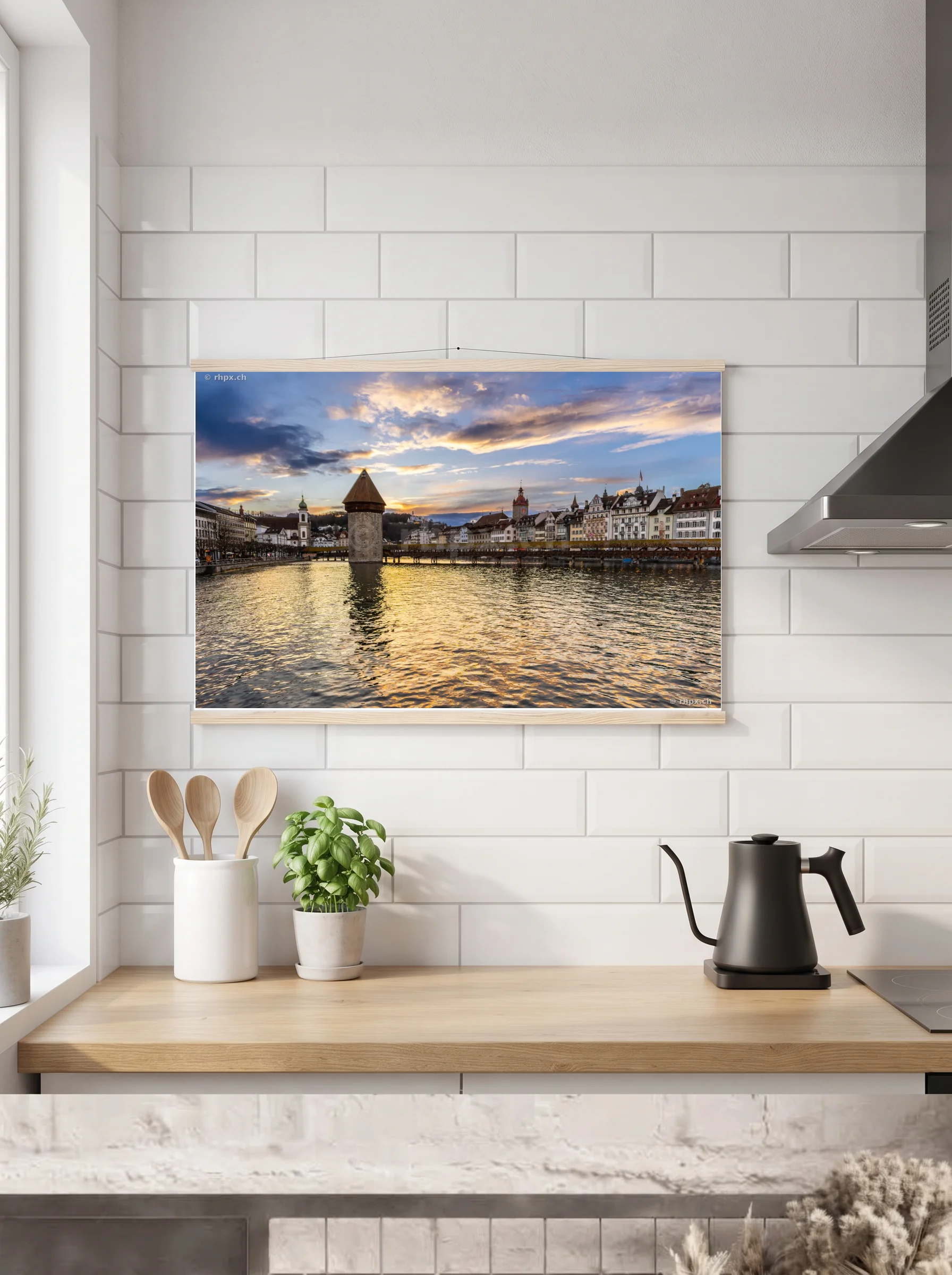 Premium-Poster mit Leisten horizontal A3 (29.7 x 42 cm)