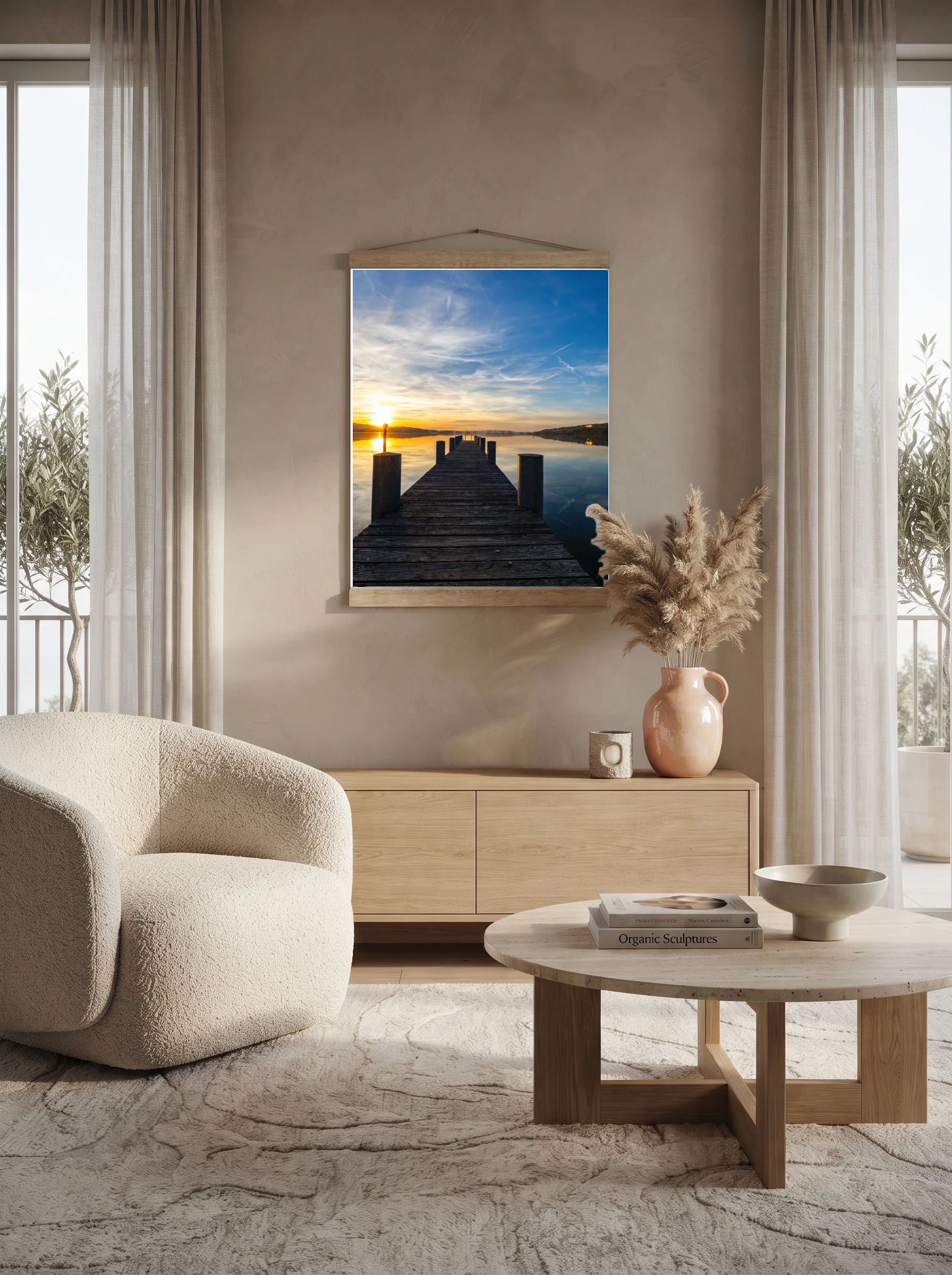 Premium-Poster mit Leisten Vertikal