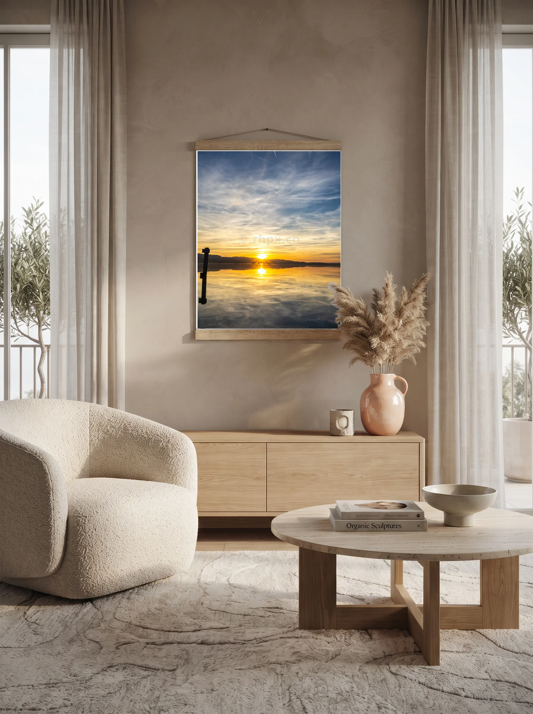 Premium-Poster mit Leisten Vertikal