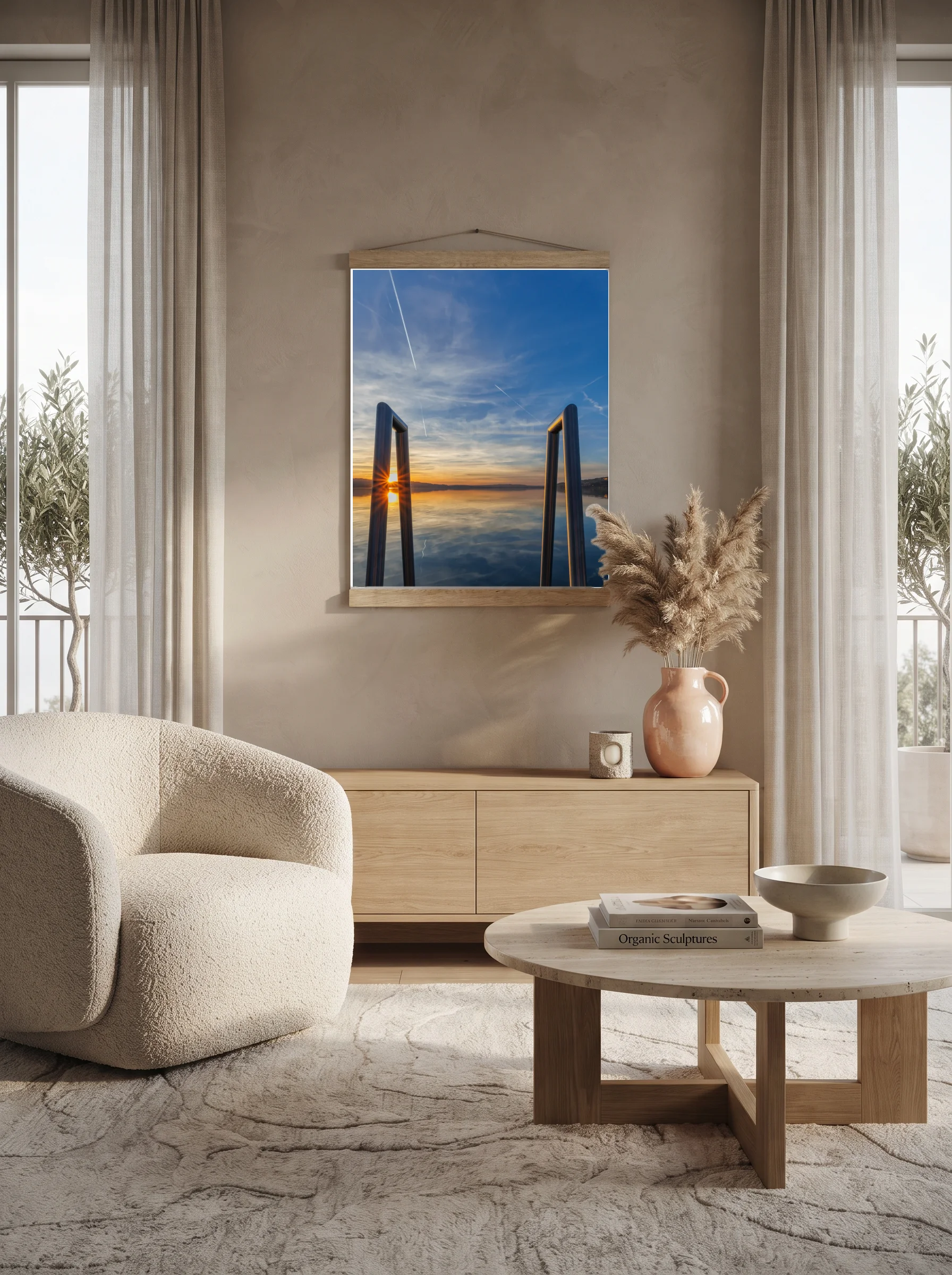 Premium-Poster mit Leisten Vertikal