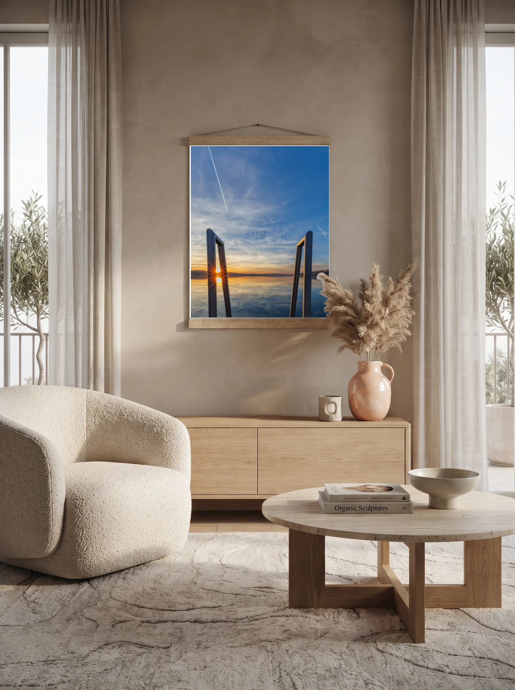 Premium-Poster mit Leisten Vertikal