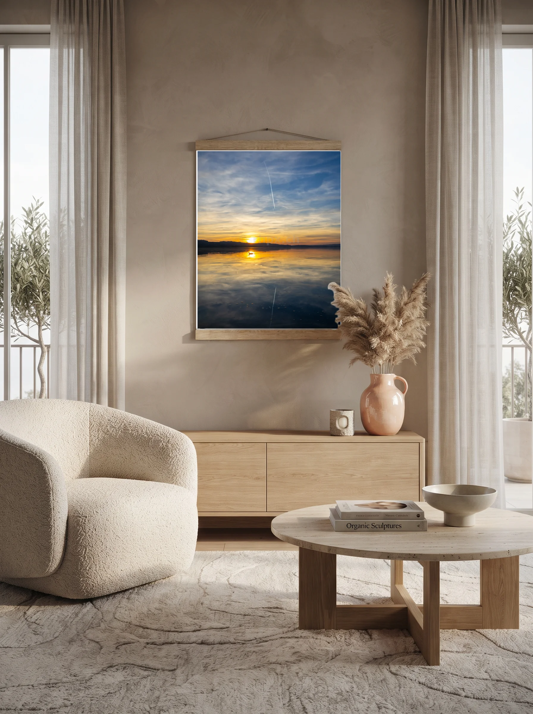 Premium-Poster mit Leisten Vertikal
